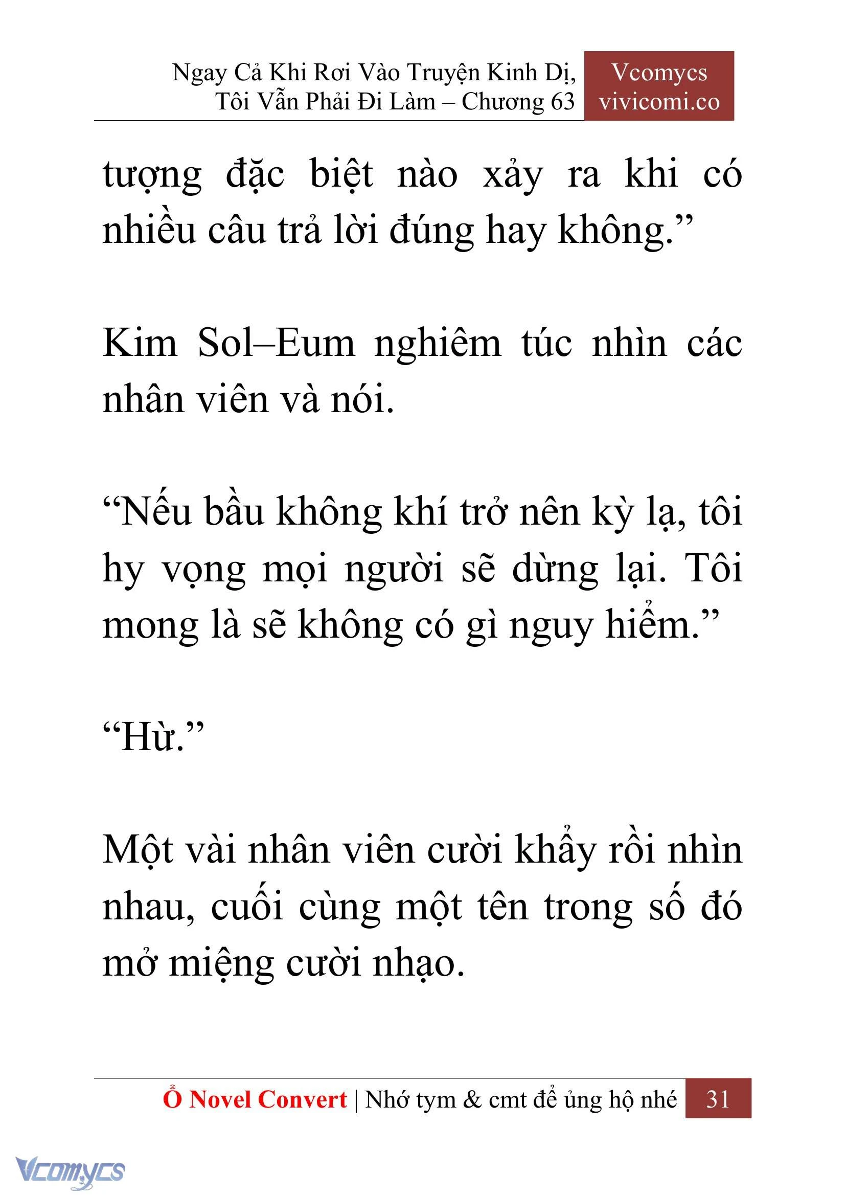 [Novel] Ngay Cả Khi Rơi Vào Truyện Kinh Dị, Tôi Vẫn Phải Đi Làm Chapter  63 - 34