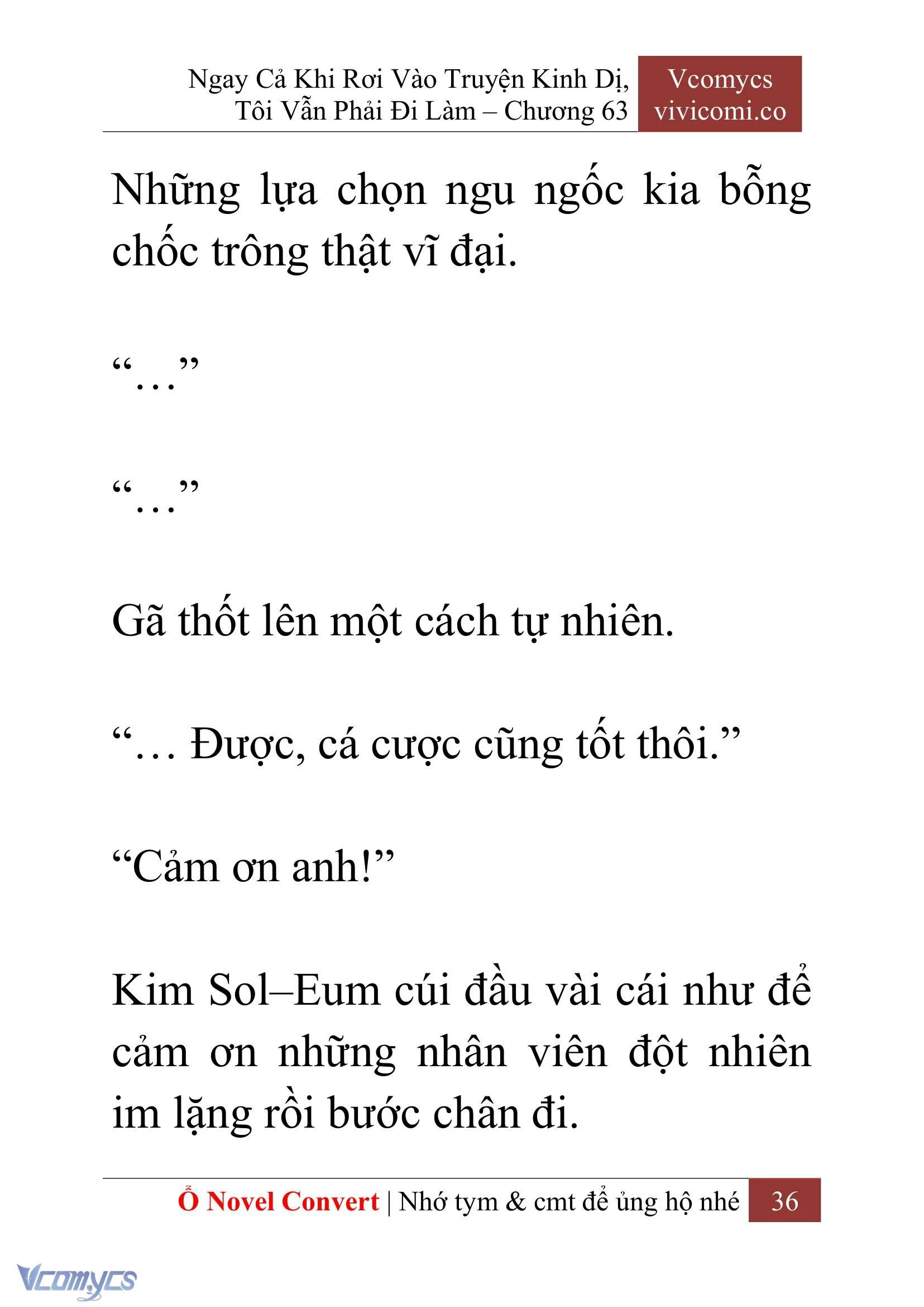 [Novel] Ngay Cả Khi Rơi Vào Truyện Kinh Dị, Tôi Vẫn Phải Đi Làm Chapter  63 - 39