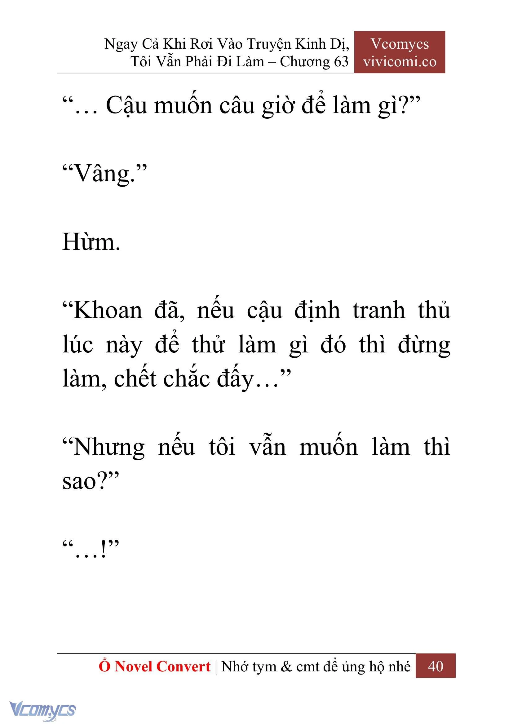 [Novel] Ngay Cả Khi Rơi Vào Truyện Kinh Dị, Tôi Vẫn Phải Đi Làm Chapter  63 - 43