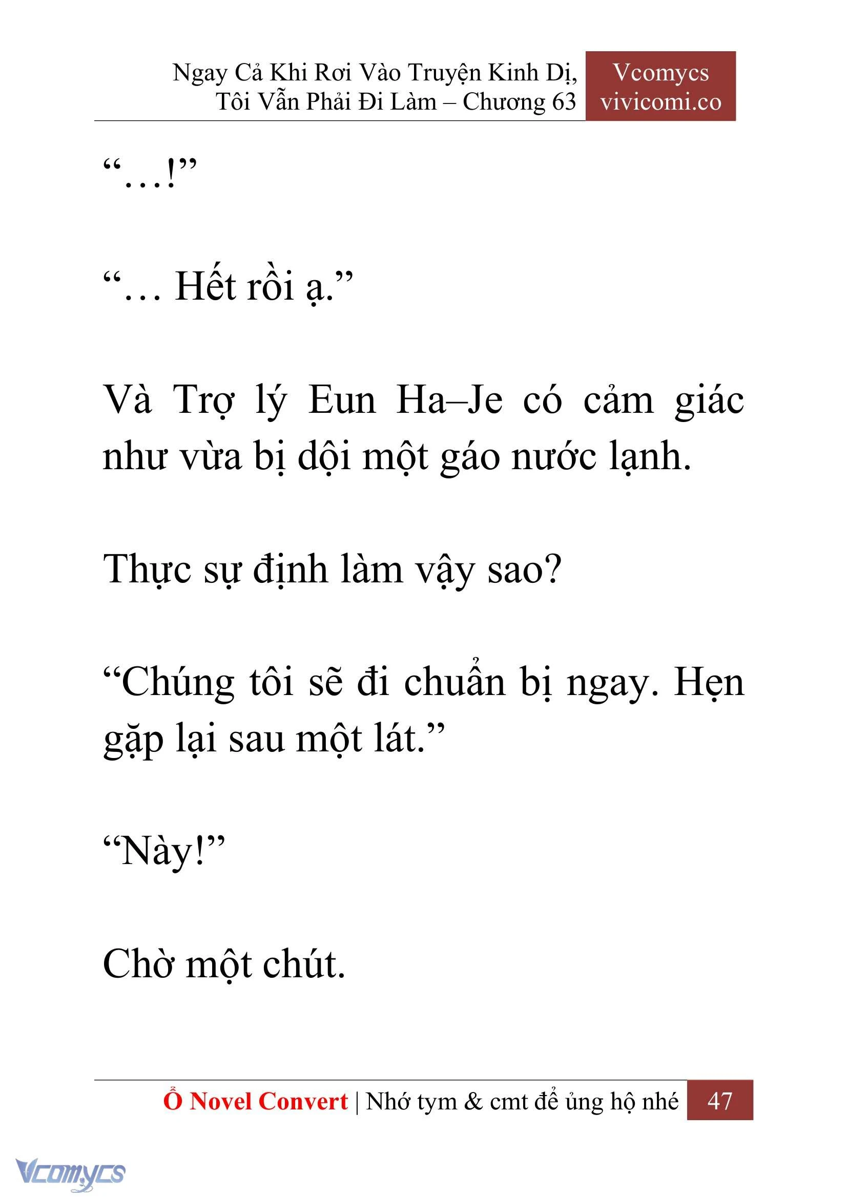 [Novel] Ngay Cả Khi Rơi Vào Truyện Kinh Dị, Tôi Vẫn Phải Đi Làm Chapter  63 - 50