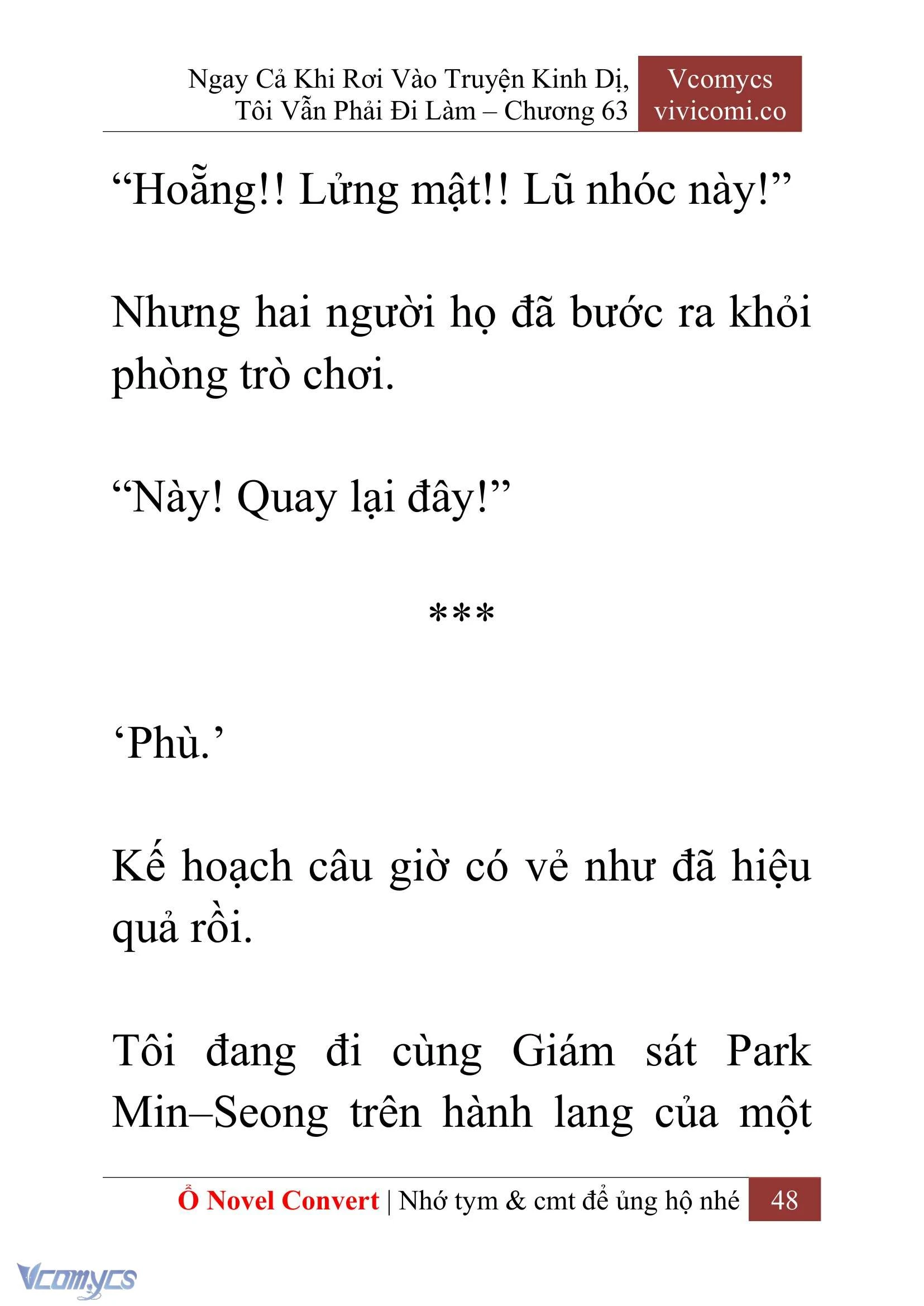 [Novel] Ngay Cả Khi Rơi Vào Truyện Kinh Dị, Tôi Vẫn Phải Đi Làm Chapter  63 - 51