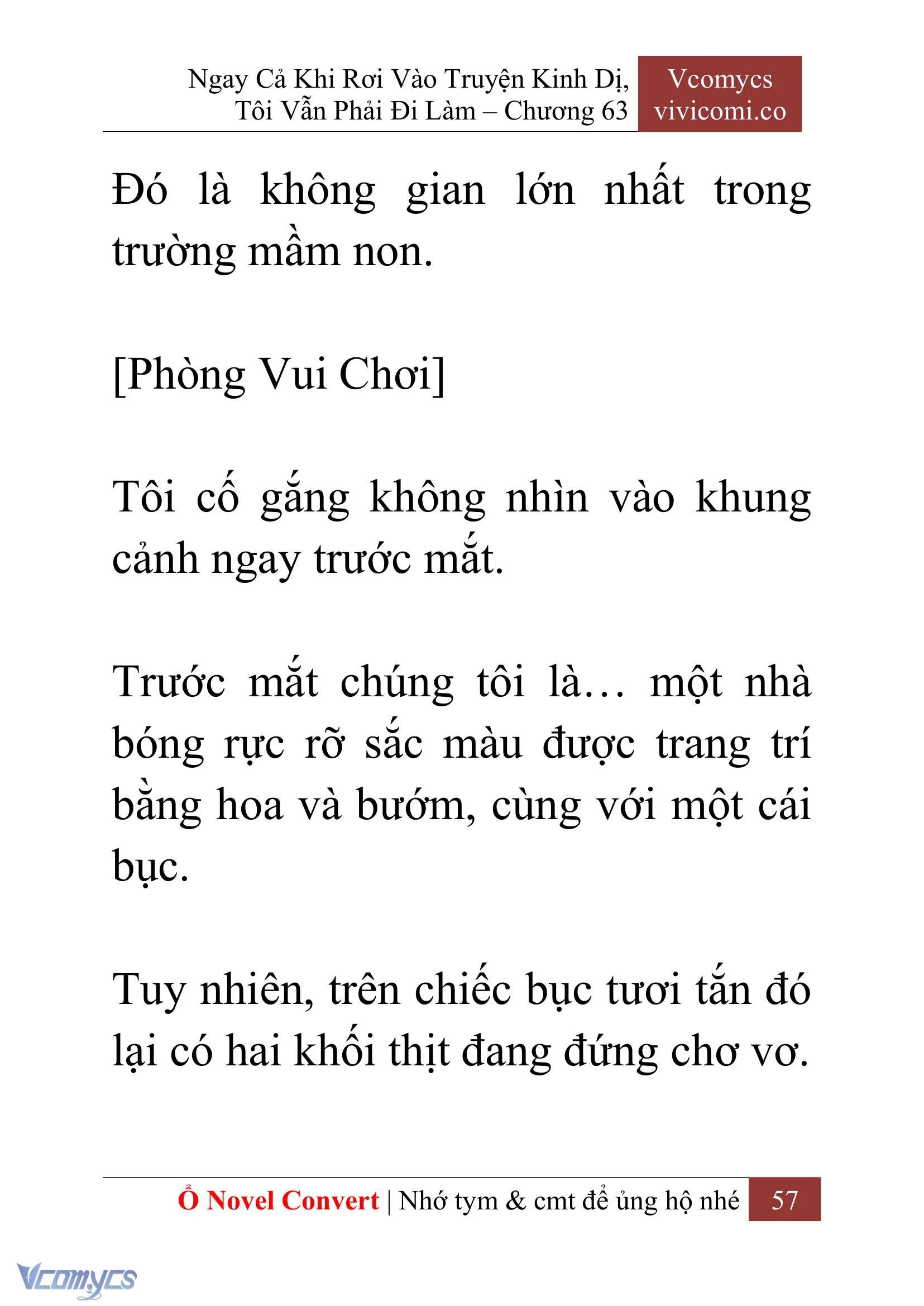 [Novel] Ngay Cả Khi Rơi Vào Truyện Kinh Dị, Tôi Vẫn Phải Đi Làm Chapter  63 - 60