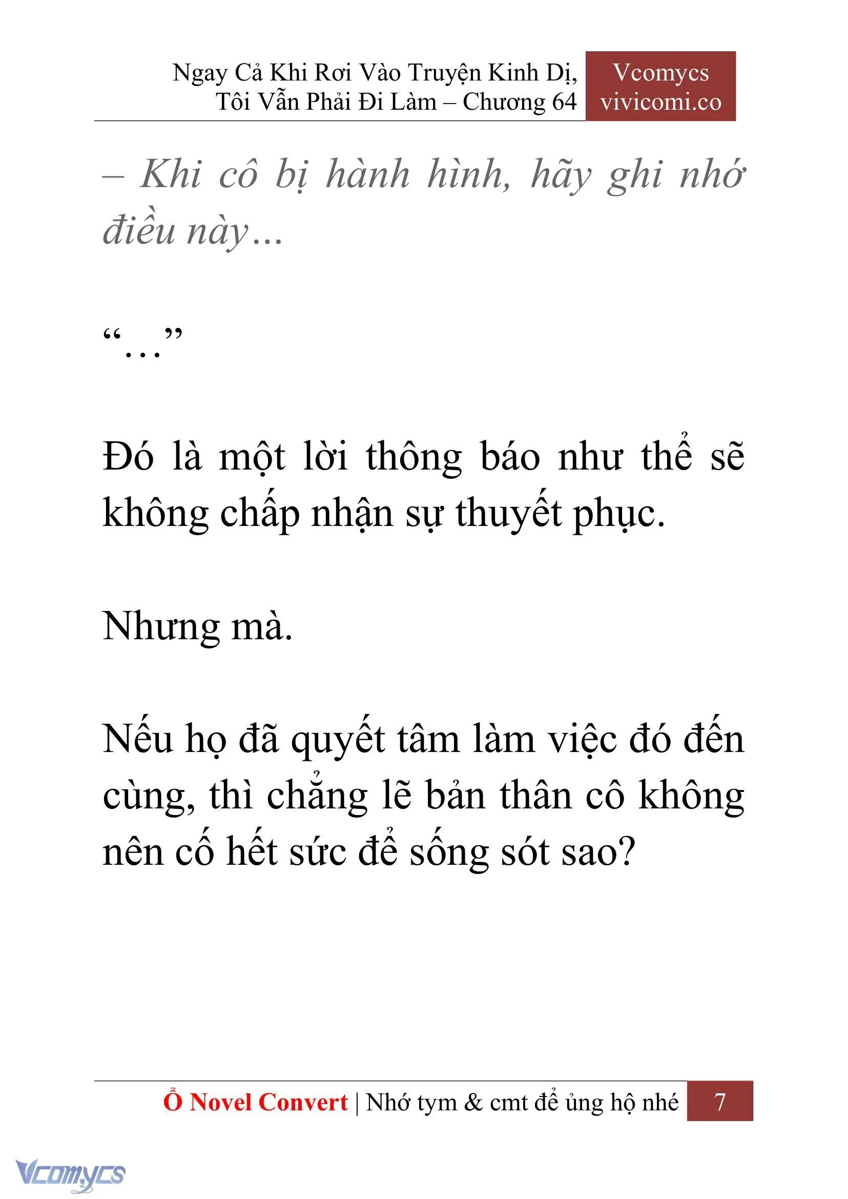 [Novel] Ngay Cả Khi Rơi Vào Truyện Kinh Dị, Tôi Vẫn Phải Đi Làm Chapter  64 - 10