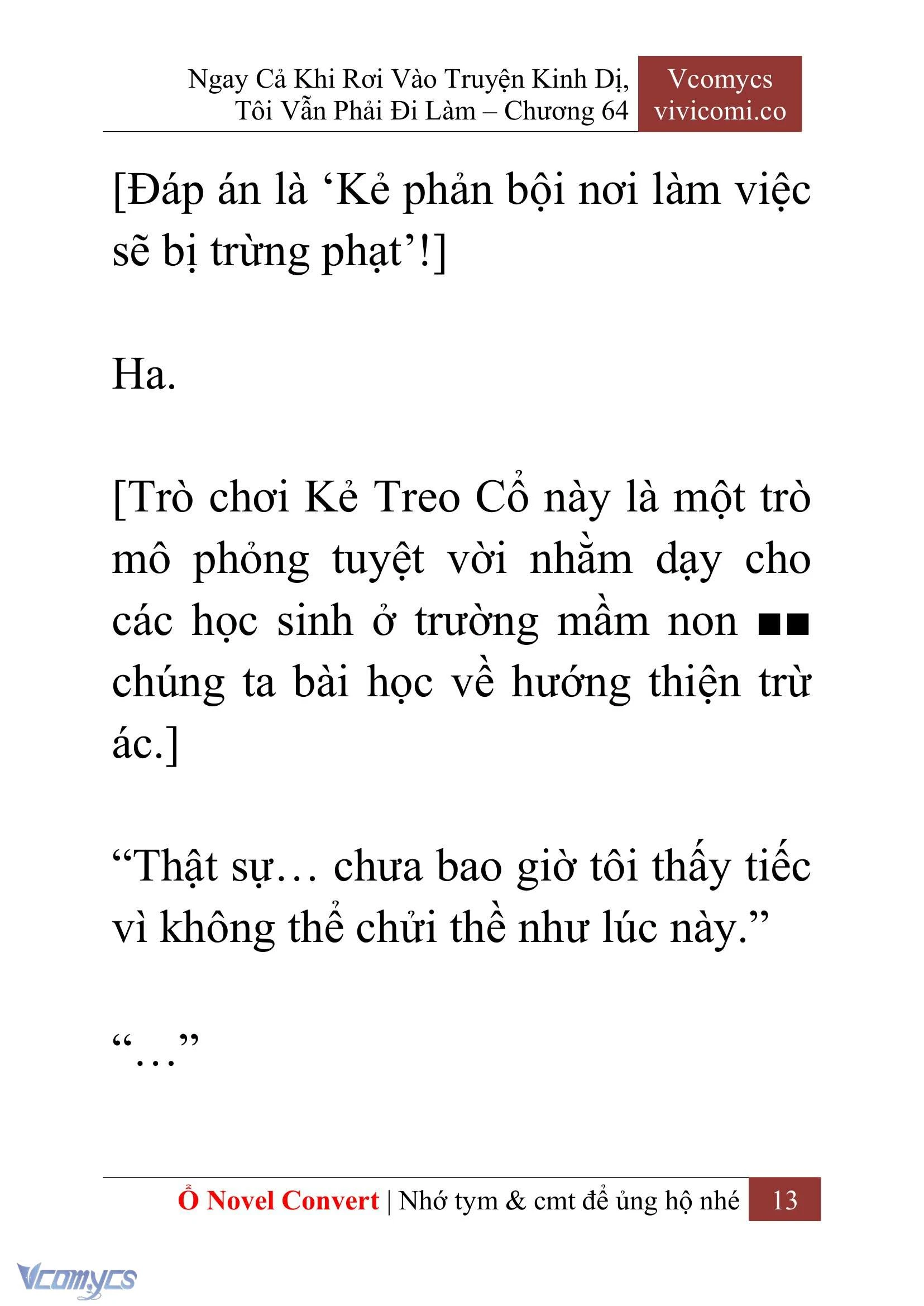 [Novel] Ngay Cả Khi Rơi Vào Truyện Kinh Dị, Tôi Vẫn Phải Đi Làm Chapter  64 - 16