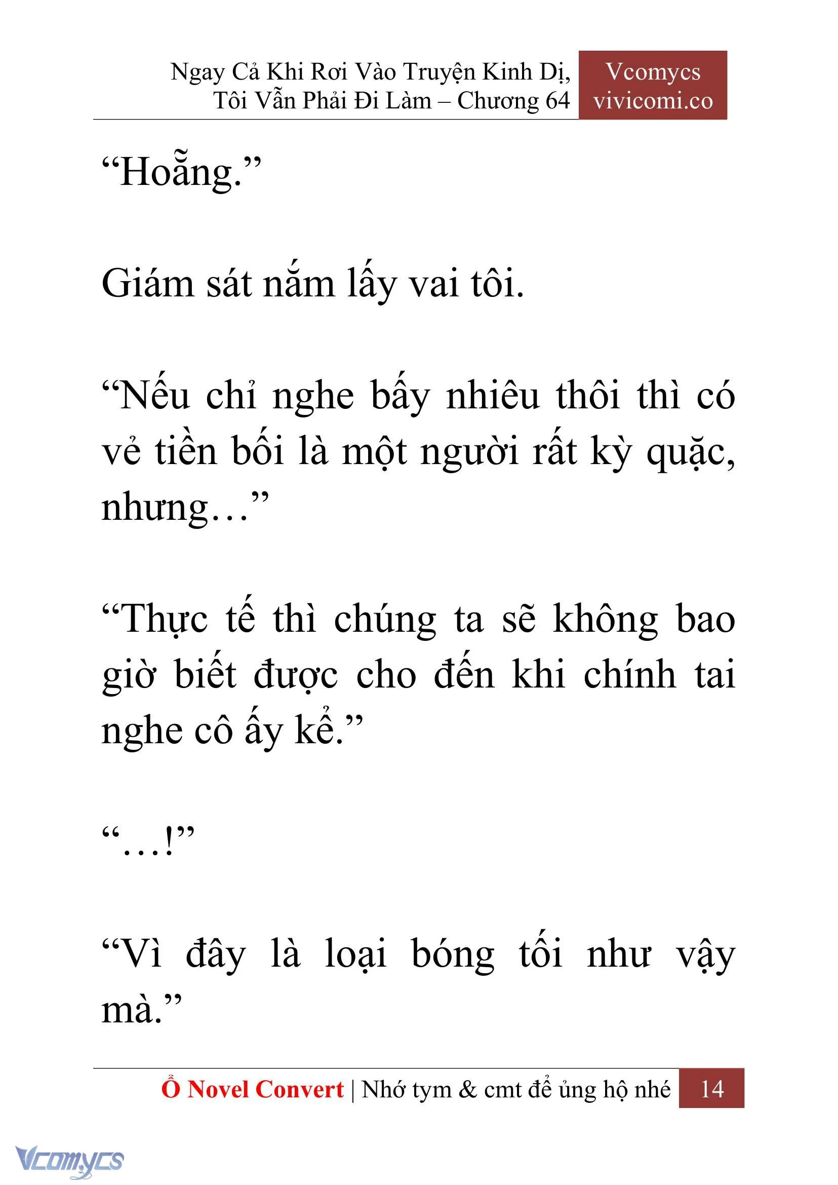 [Novel] Ngay Cả Khi Rơi Vào Truyện Kinh Dị, Tôi Vẫn Phải Đi Làm Chapter  64 - 17