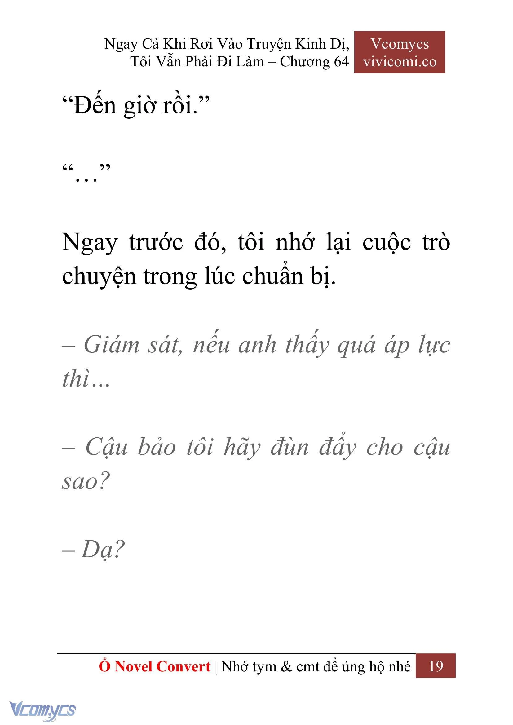 [Novel] Ngay Cả Khi Rơi Vào Truyện Kinh Dị, Tôi Vẫn Phải Đi Làm Chapter  64 - 22