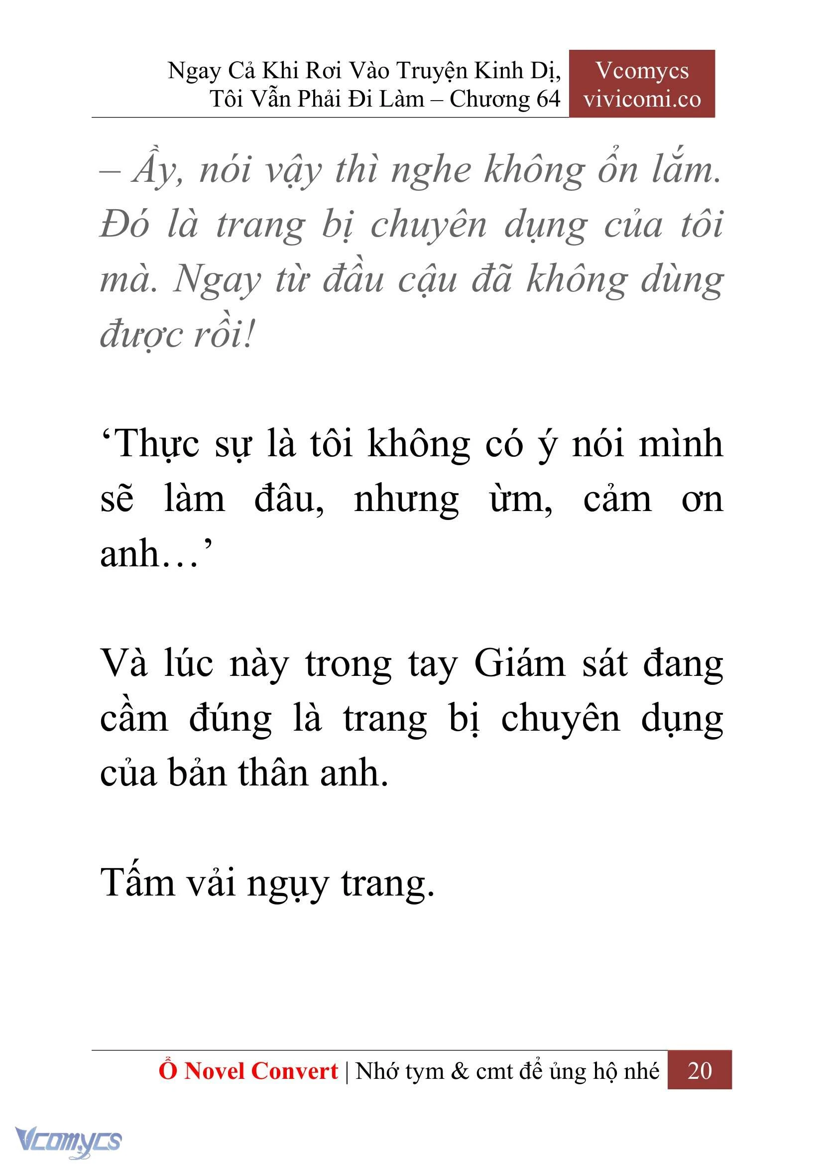 [Novel] Ngay Cả Khi Rơi Vào Truyện Kinh Dị, Tôi Vẫn Phải Đi Làm Chapter  64 - 23