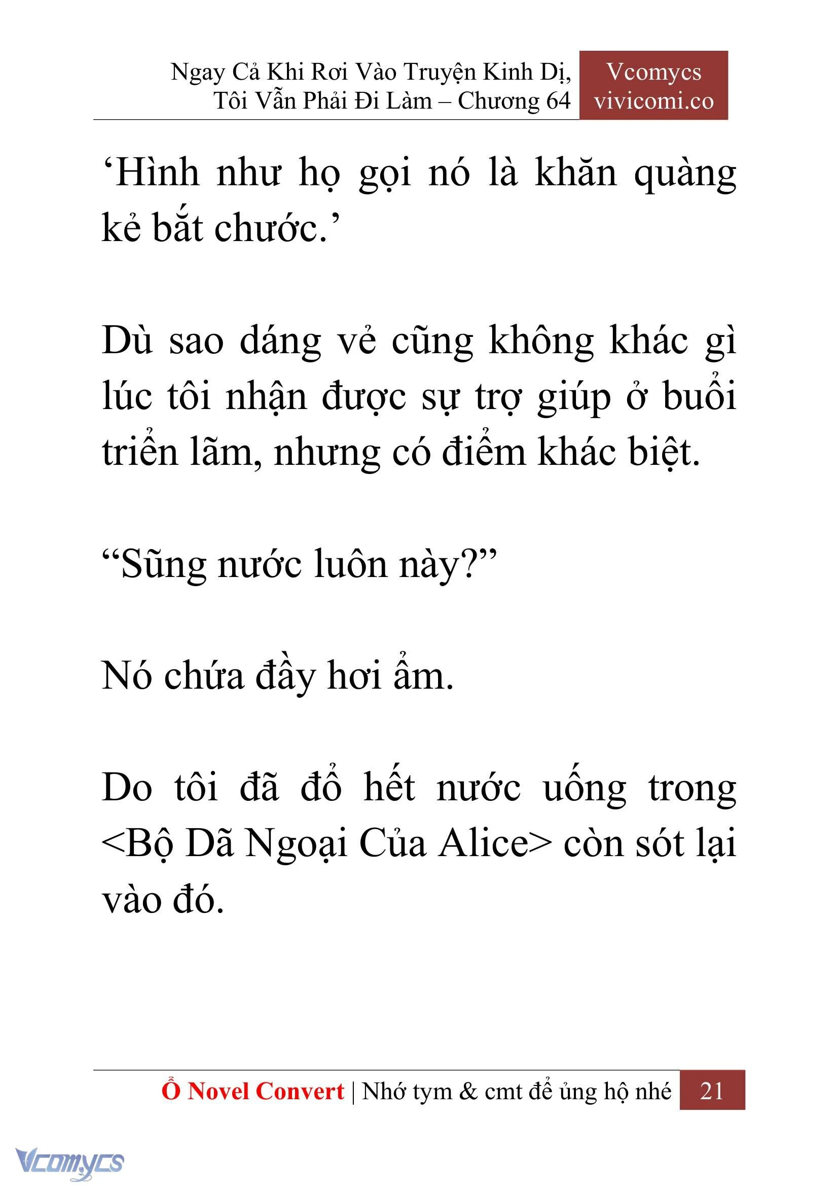 [Novel] Ngay Cả Khi Rơi Vào Truyện Kinh Dị, Tôi Vẫn Phải Đi Làm Chapter  64 - 24