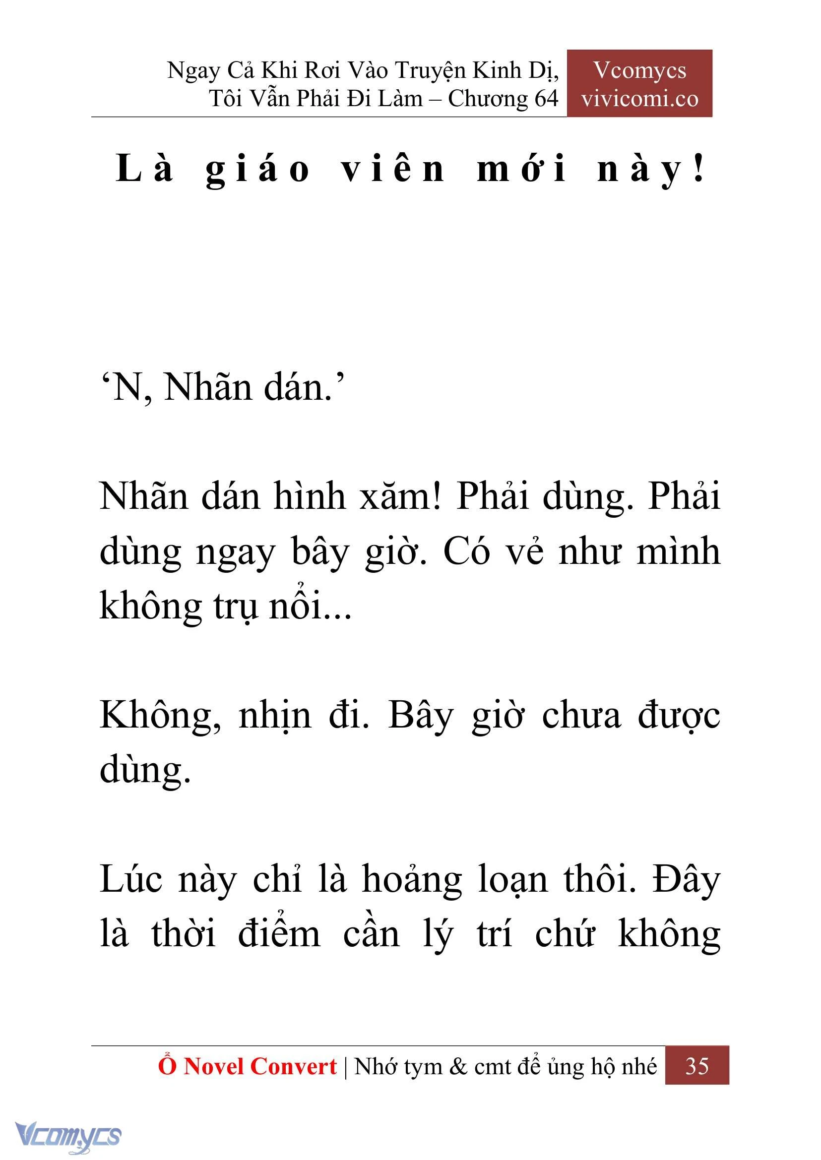 [Novel] Ngay Cả Khi Rơi Vào Truyện Kinh Dị, Tôi Vẫn Phải Đi Làm Chapter  64 - 38