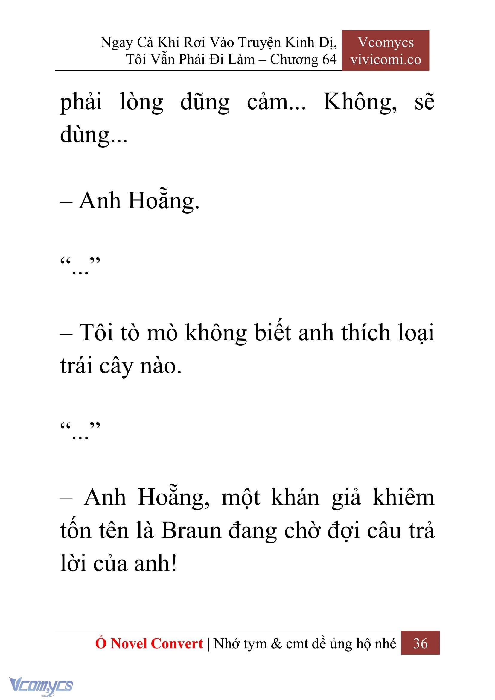 [Novel] Ngay Cả Khi Rơi Vào Truyện Kinh Dị, Tôi Vẫn Phải Đi Làm Chapter  64 - 39