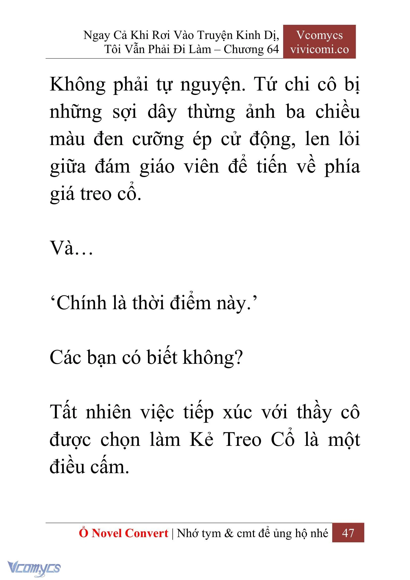 [Novel] Ngay Cả Khi Rơi Vào Truyện Kinh Dị, Tôi Vẫn Phải Đi Làm Chapter  64 - 50