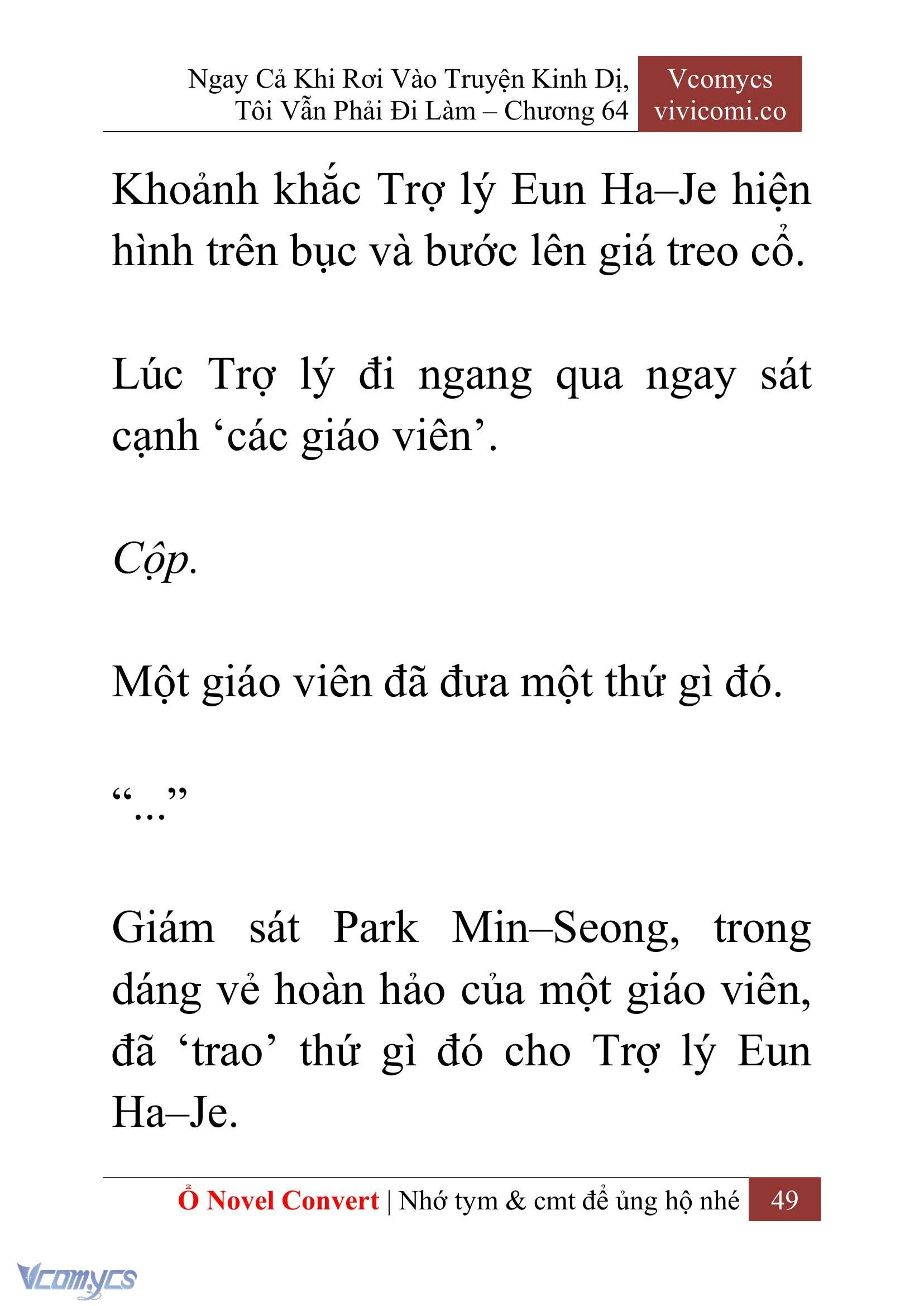 [Novel] Ngay Cả Khi Rơi Vào Truyện Kinh Dị, Tôi Vẫn Phải Đi Làm Chapter  64 - 52