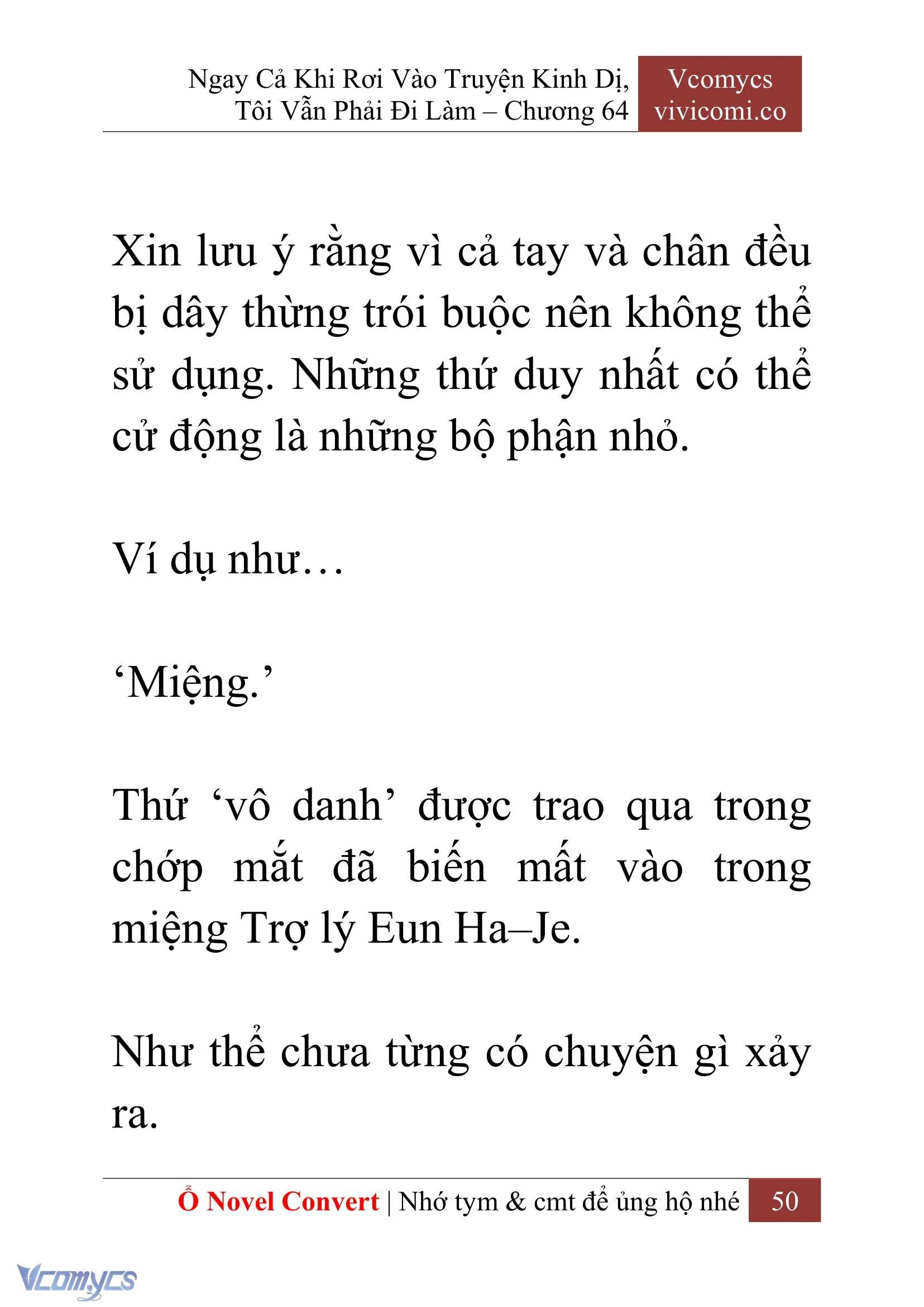 [Novel] Ngay Cả Khi Rơi Vào Truyện Kinh Dị, Tôi Vẫn Phải Đi Làm Chapter  64 - 53
