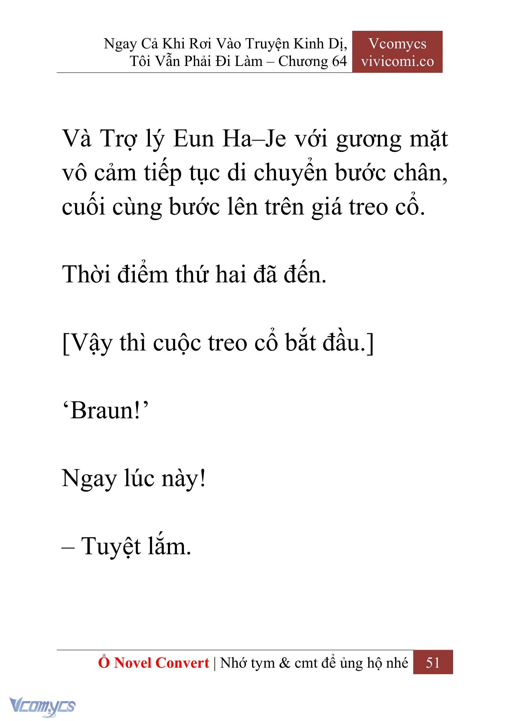 [Novel] Ngay Cả Khi Rơi Vào Truyện Kinh Dị, Tôi Vẫn Phải Đi Làm Chapter  64 - 54