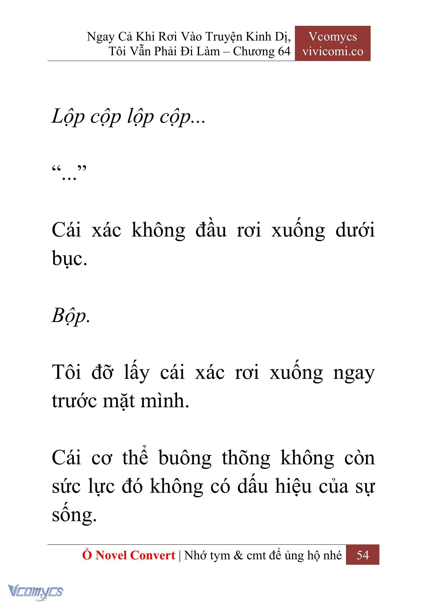 [Novel] Ngay Cả Khi Rơi Vào Truyện Kinh Dị, Tôi Vẫn Phải Đi Làm Chapter  64 - 57
