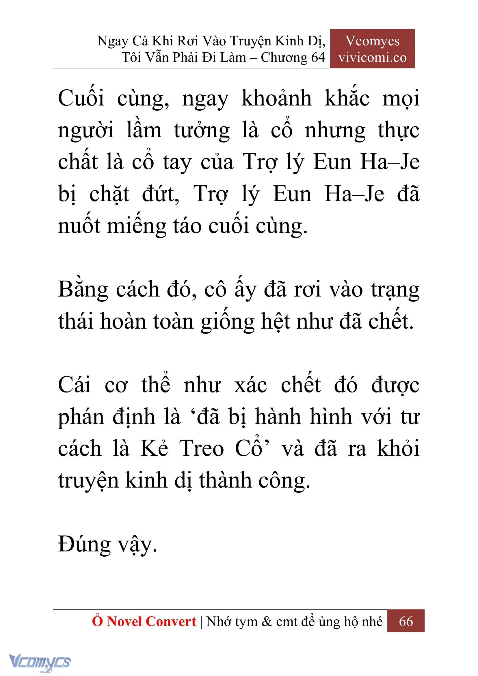[Novel] Ngay Cả Khi Rơi Vào Truyện Kinh Dị, Tôi Vẫn Phải Đi Làm Chapter  64 - 69