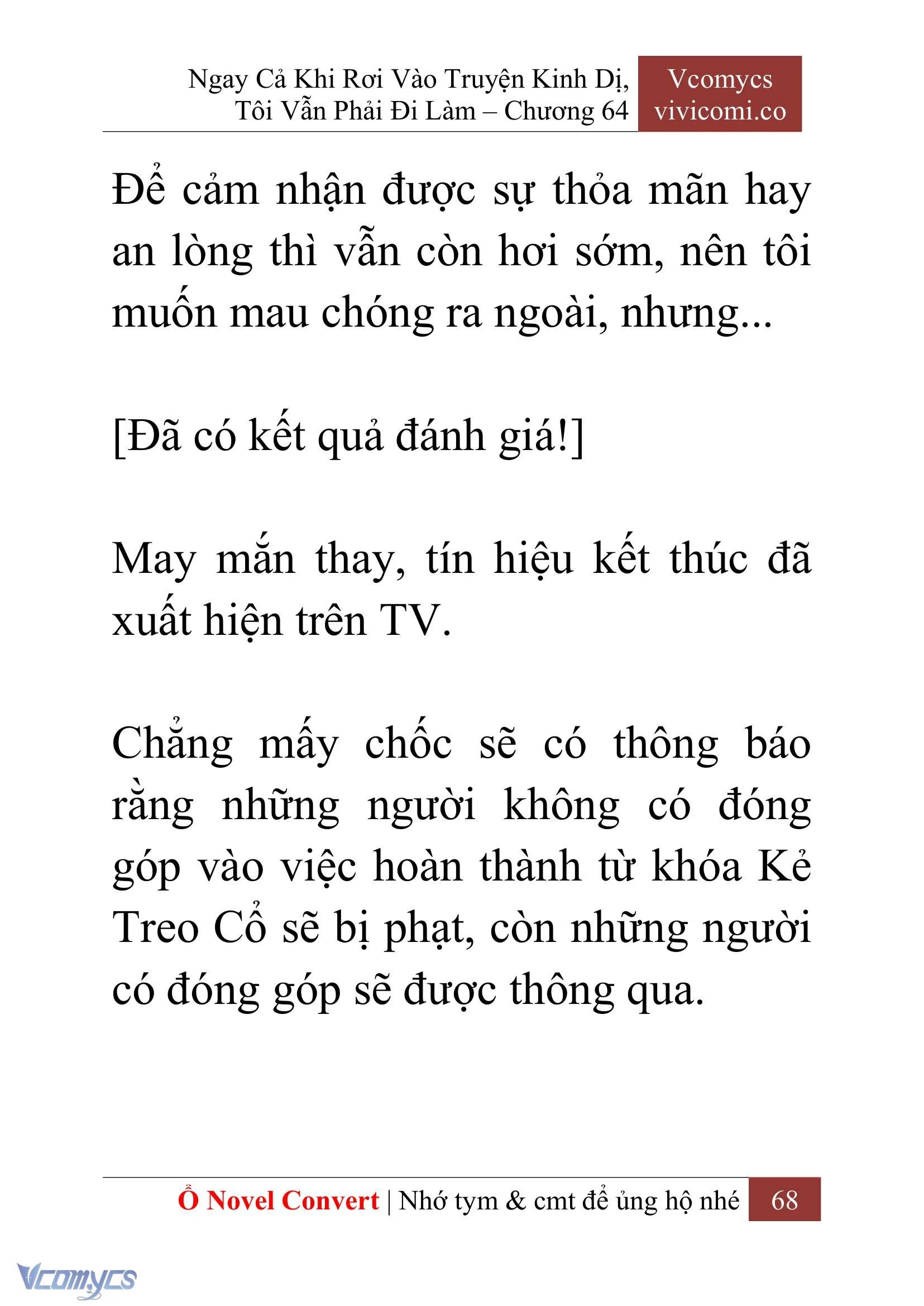 [Novel] Ngay Cả Khi Rơi Vào Truyện Kinh Dị, Tôi Vẫn Phải Đi Làm Chapter  64 - 71