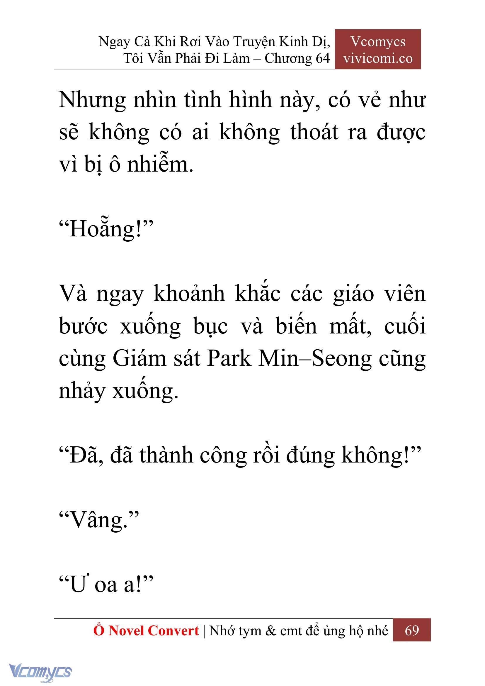 [Novel] Ngay Cả Khi Rơi Vào Truyện Kinh Dị, Tôi Vẫn Phải Đi Làm Chapter  64 - 72