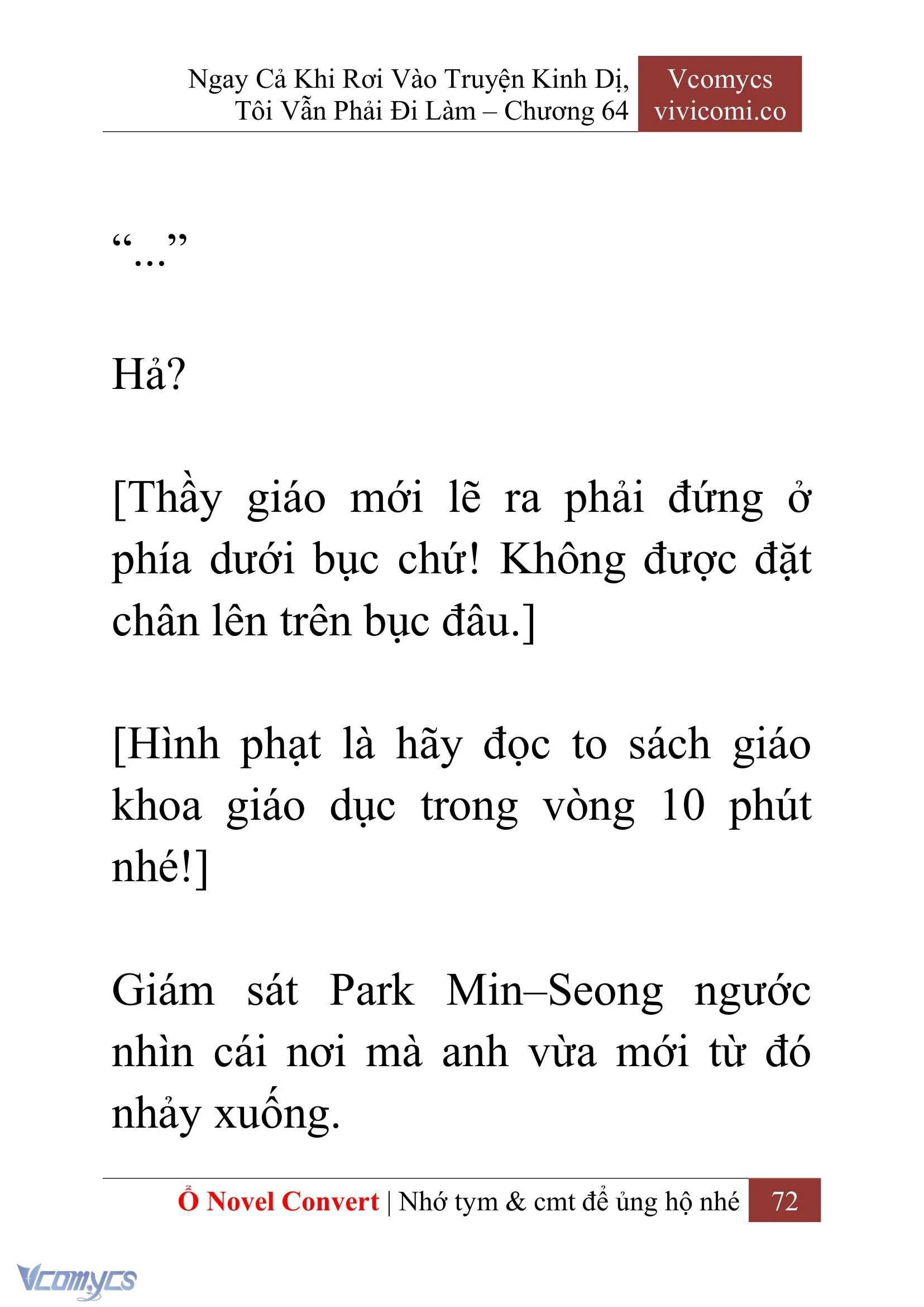 [Novel] Ngay Cả Khi Rơi Vào Truyện Kinh Dị, Tôi Vẫn Phải Đi Làm Chapter  64 - 75