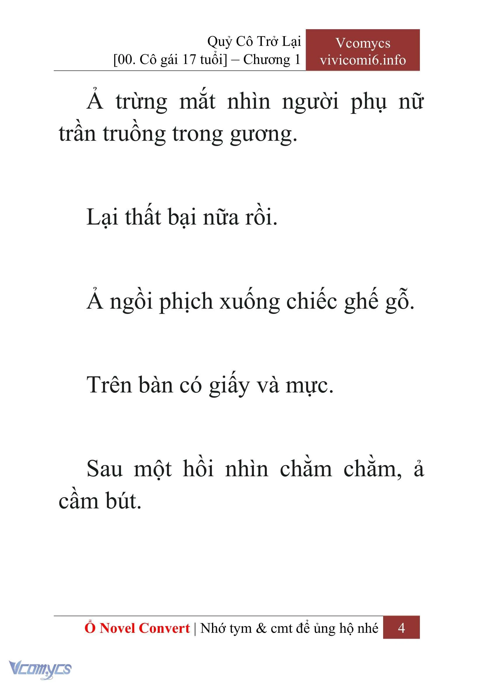 [Novel] Quý Cô Trở Lại Chapter  1 - 6