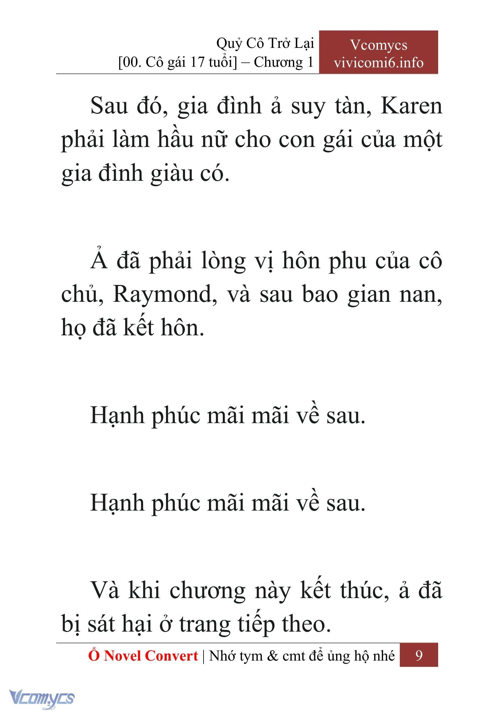 [Novel] Quý Cô Trở Lại Chapter  1 - 11