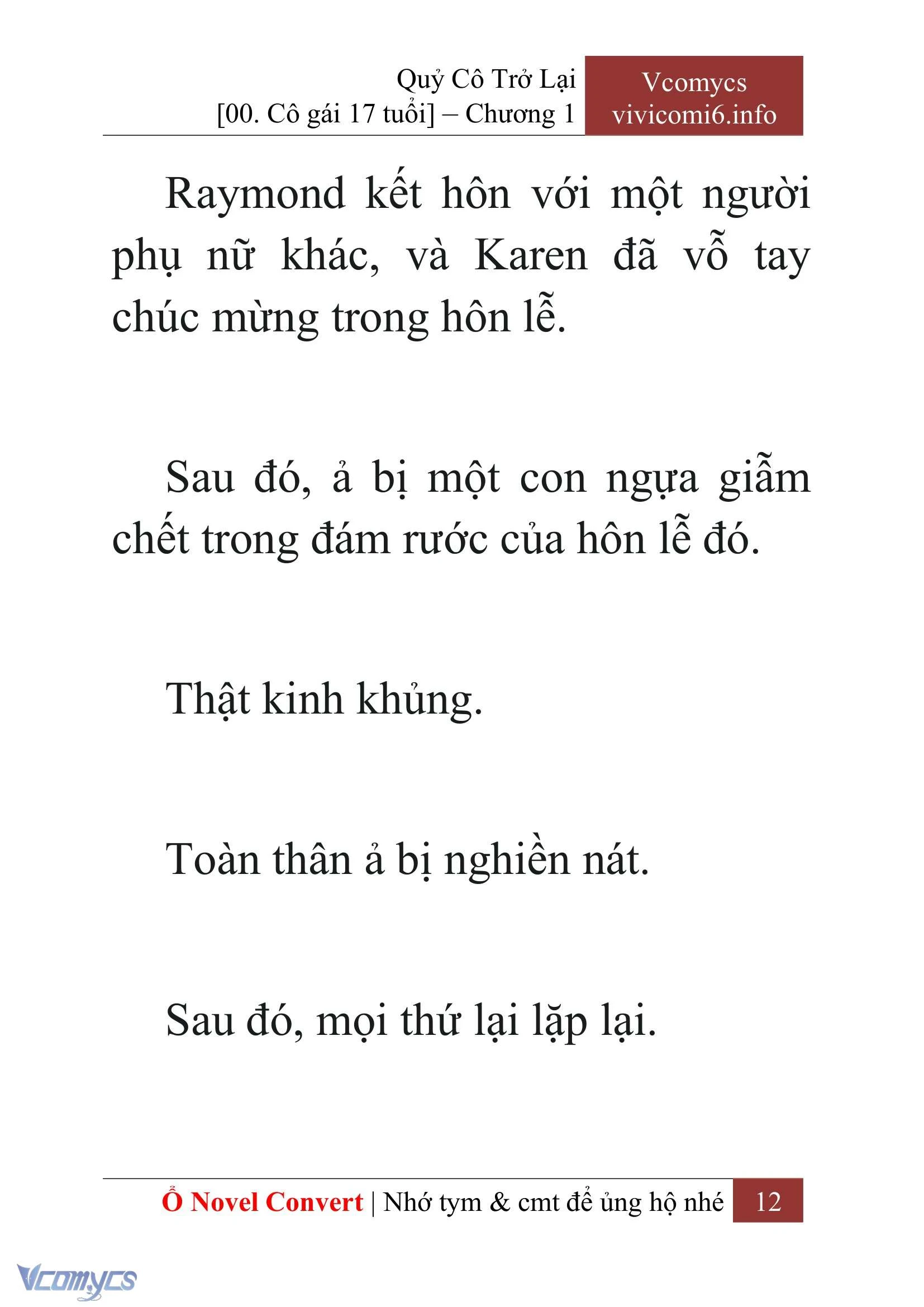 [Novel] Quý Cô Trở Lại Chapter  1 - 14