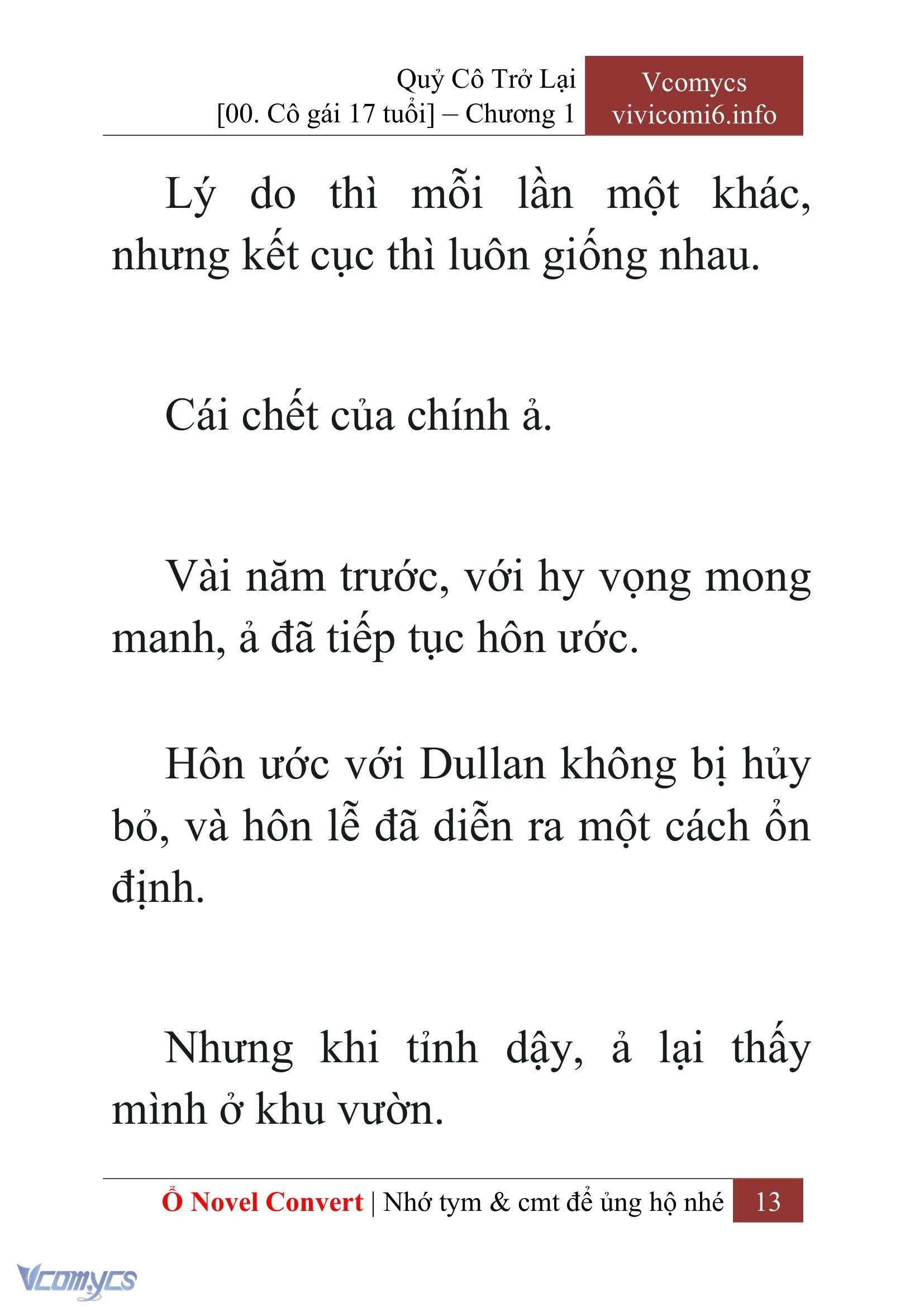 [Novel] Quý Cô Trở Lại Chapter  1 - 15