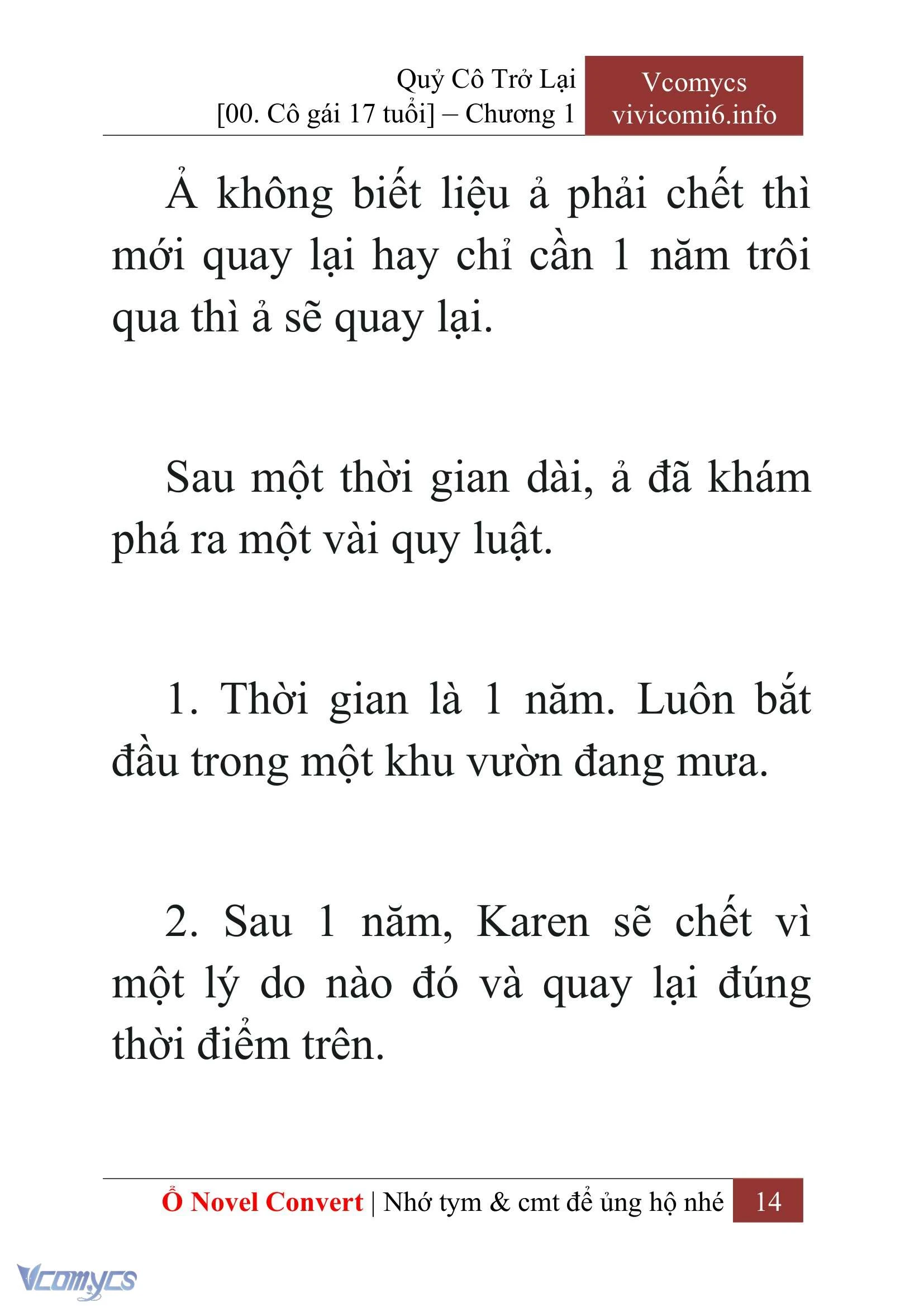 [Novel] Quý Cô Trở Lại Chapter  1 - 16