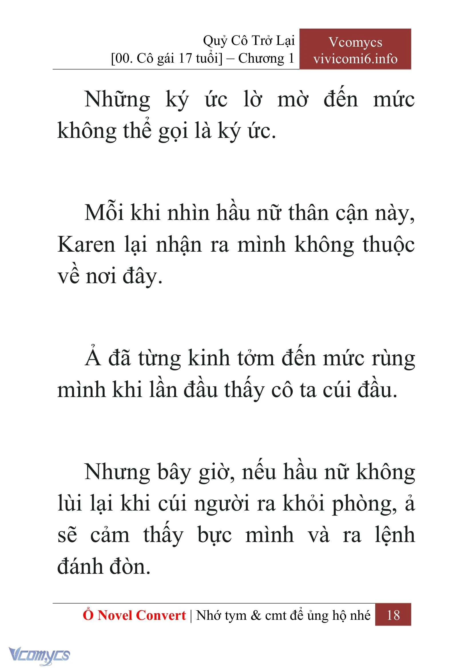 [Novel] Quý Cô Trở Lại Chapter  1 - 20