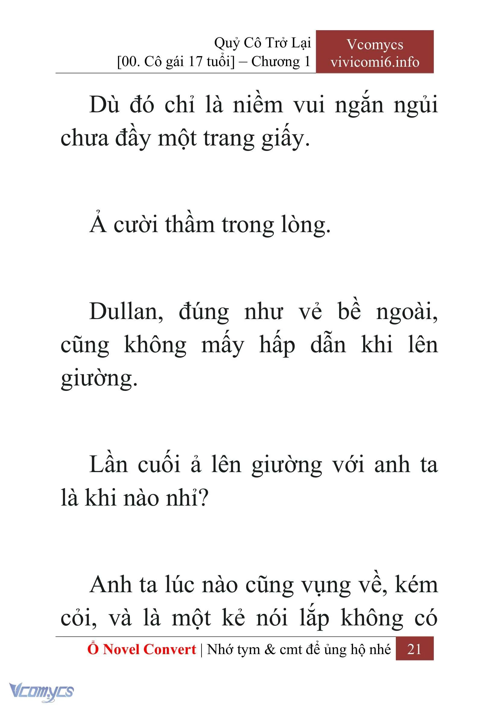 [Novel] Quý Cô Trở Lại Chapter  1 - 23