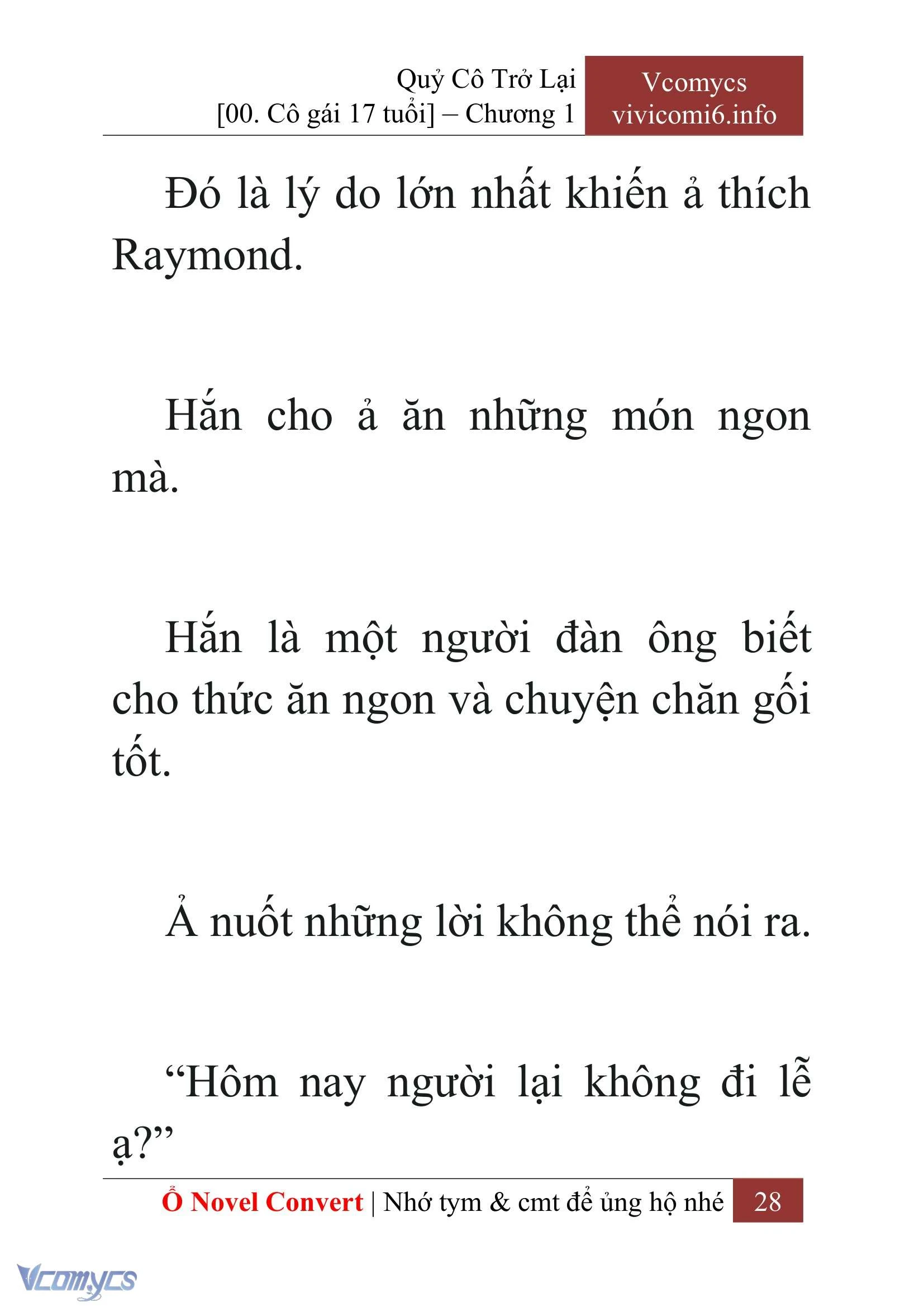 [Novel] Quý Cô Trở Lại Chapter  1 - 30