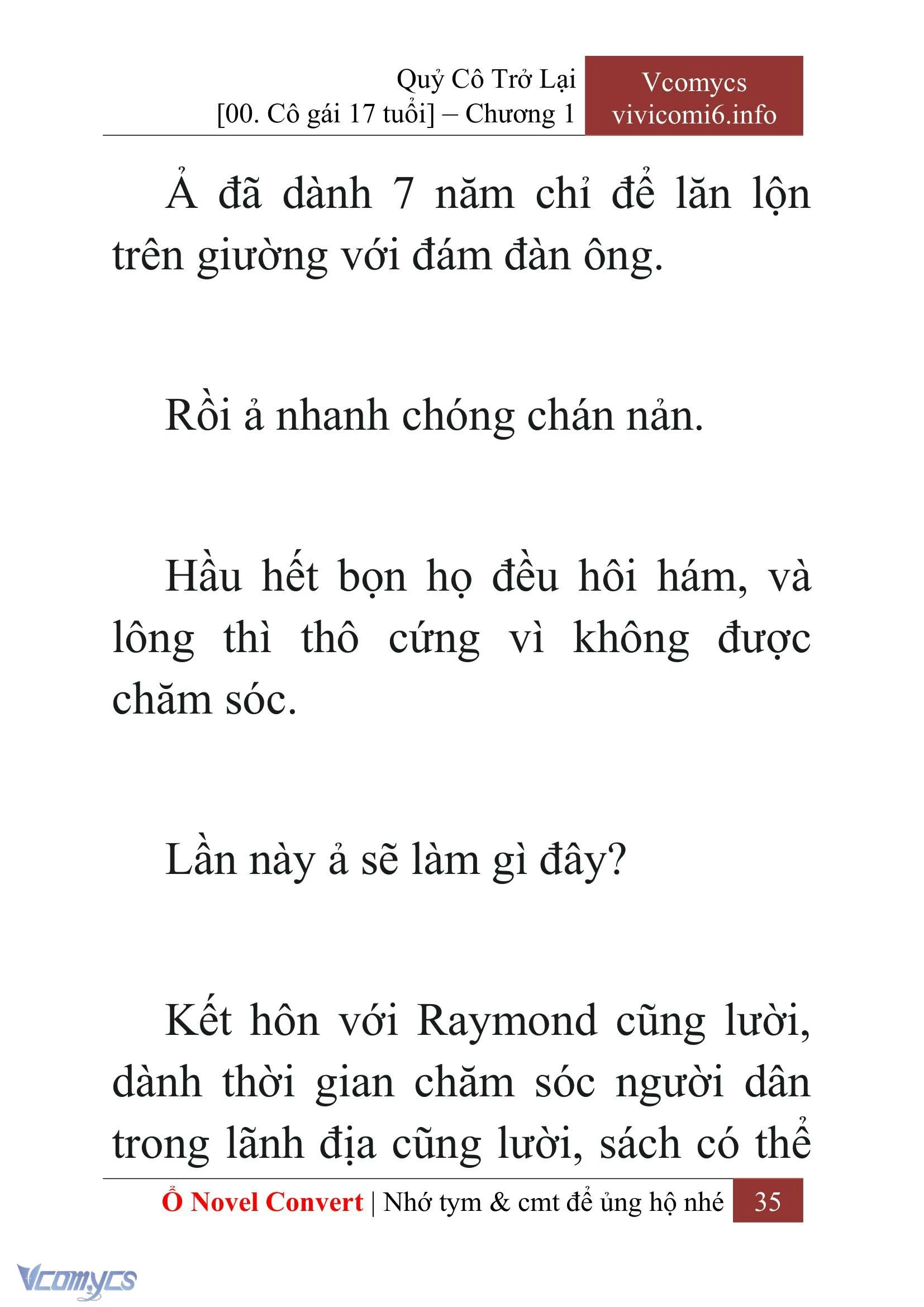 [Novel] Quý Cô Trở Lại Chapter  1 - 37