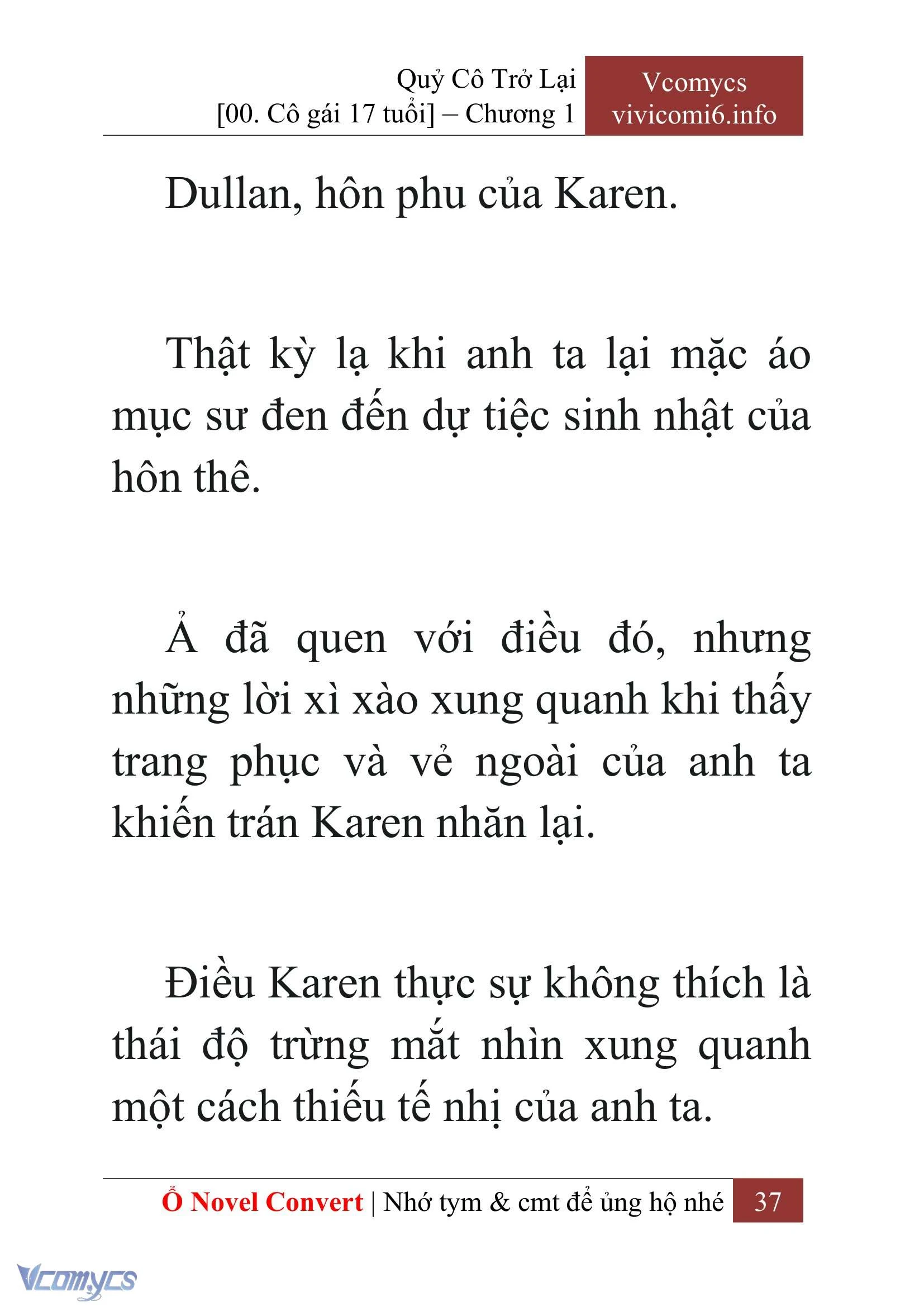 [Novel] Quý Cô Trở Lại Chapter  1 - 39