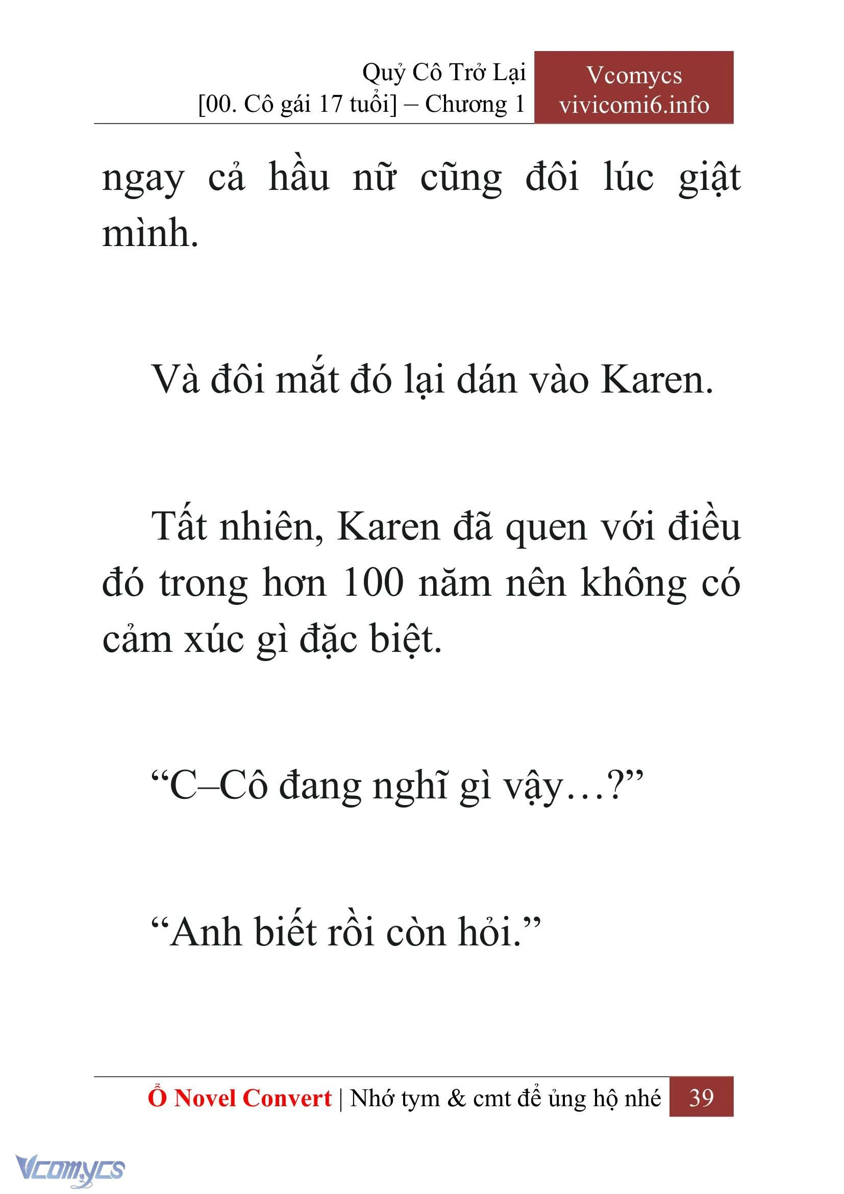 [Novel] Quý Cô Trở Lại Chapter  1 - 41