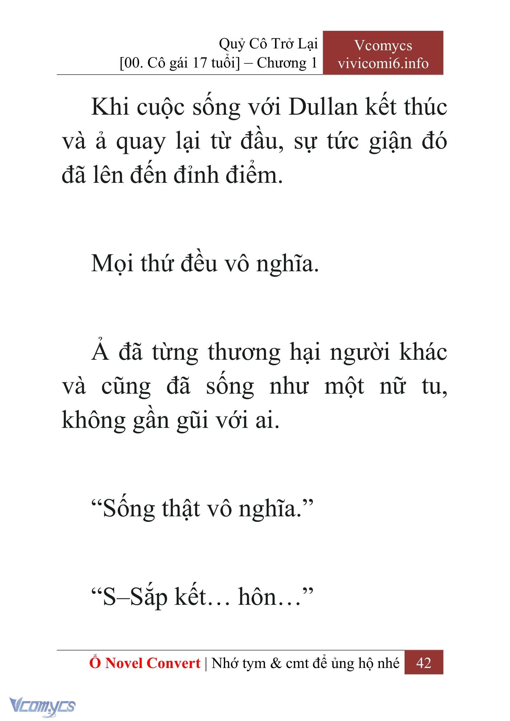 [Novel] Quý Cô Trở Lại Chapter  1 - 44
