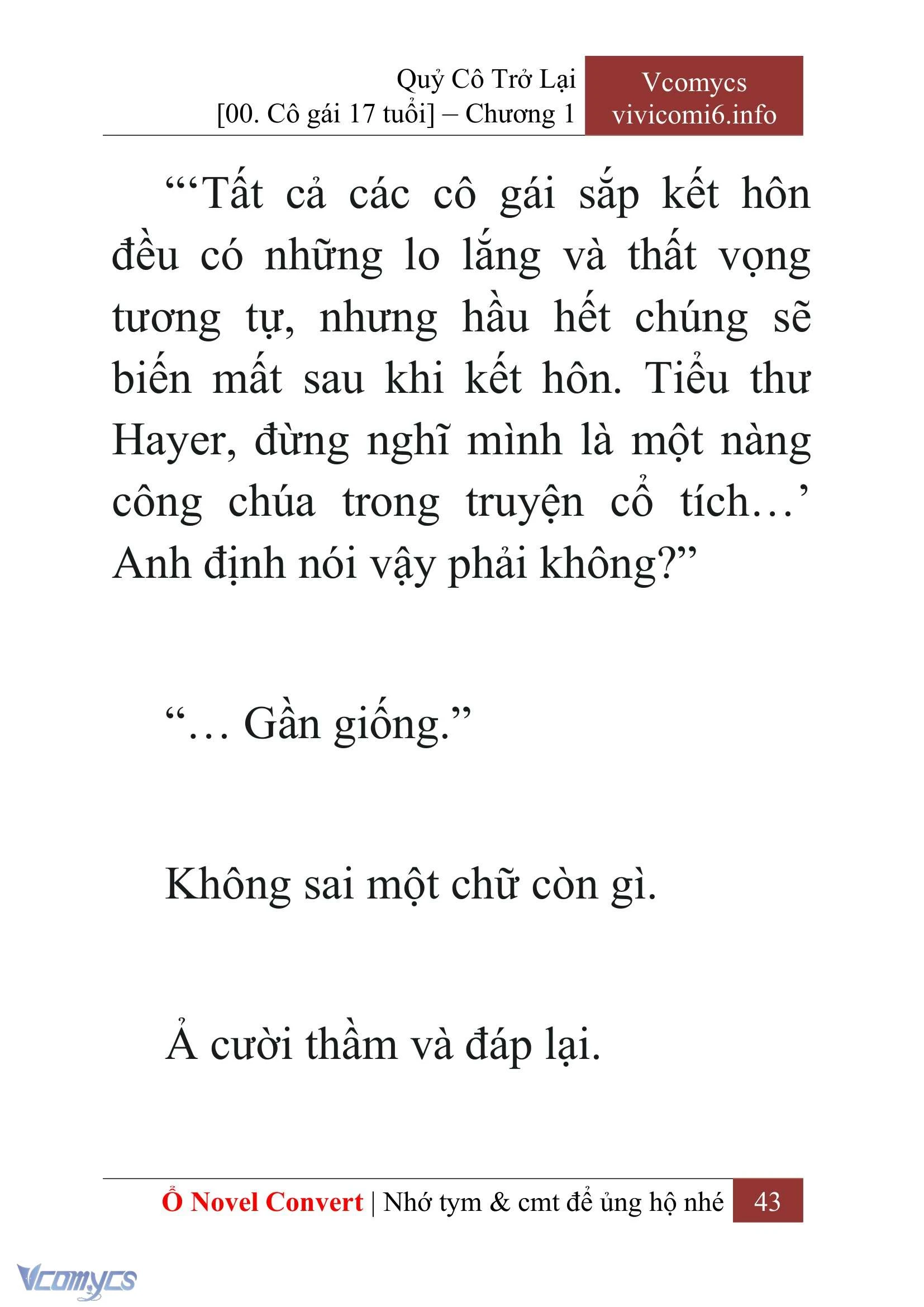 [Novel] Quý Cô Trở Lại Chapter  1 - 45