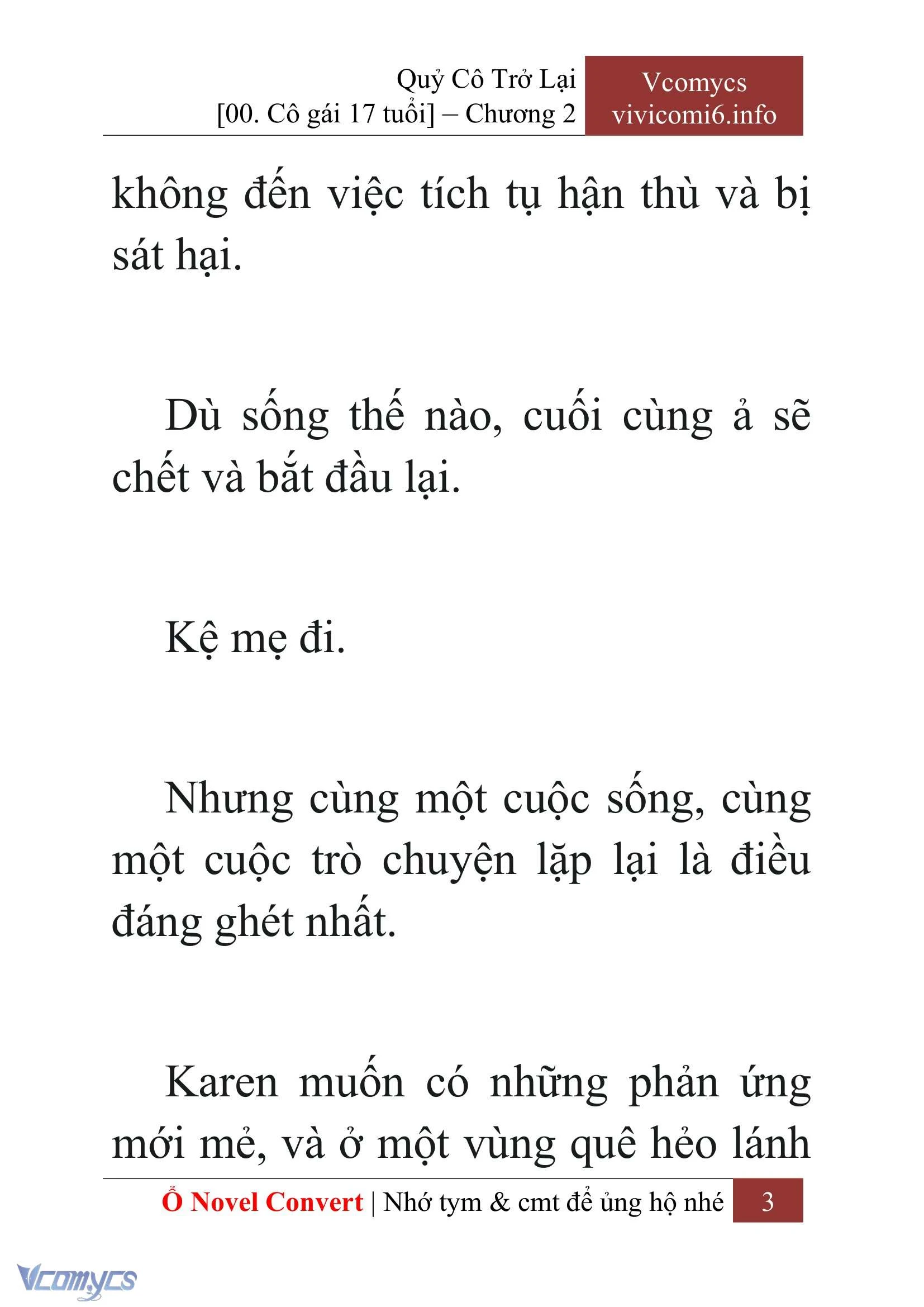 [Novel] Quý Cô Trở Lại Chapter  2 - 5