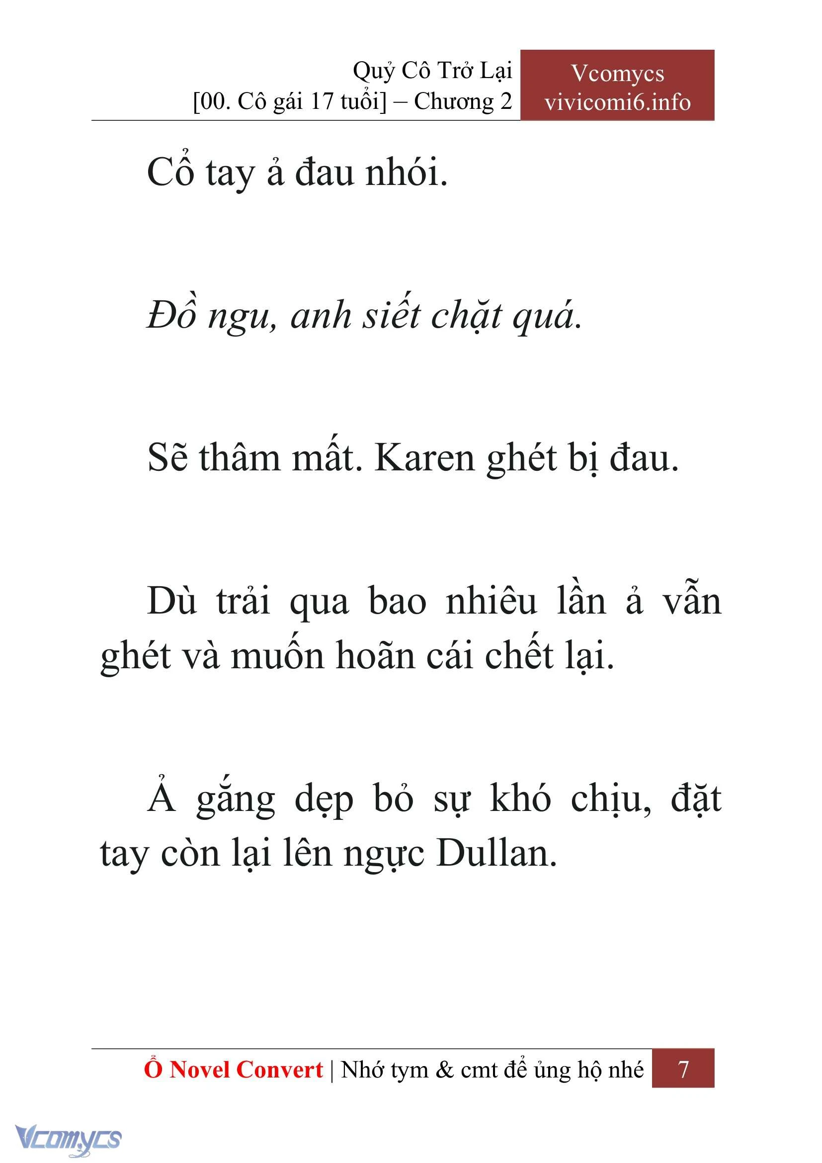 [Novel] Quý Cô Trở Lại Chapter  2 - 9