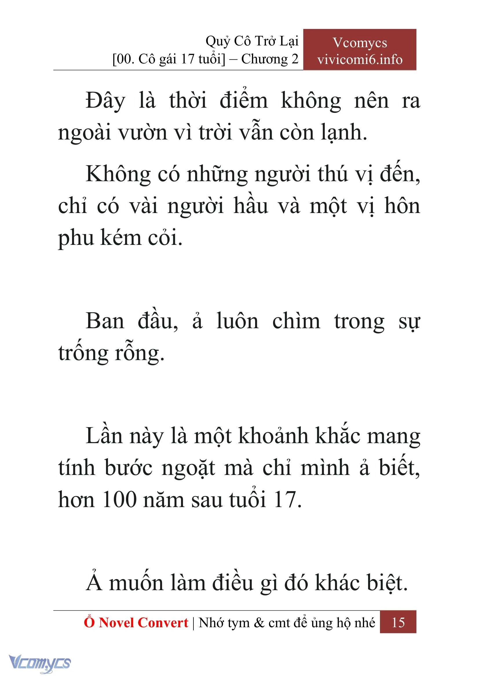 [Novel] Quý Cô Trở Lại Chapter  2 - 17
