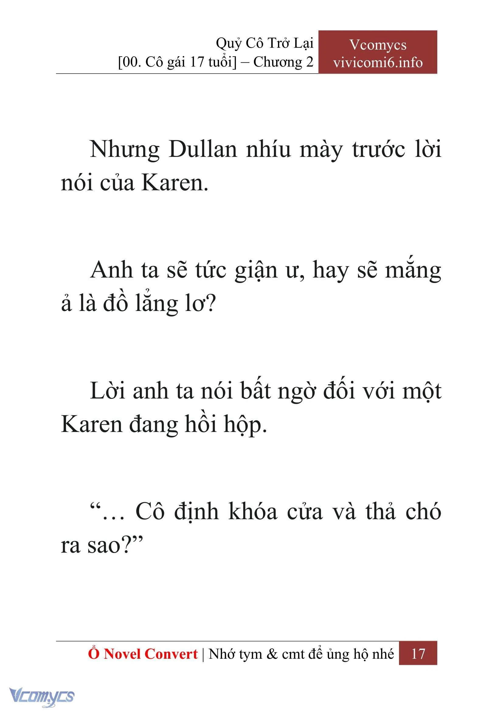[Novel] Quý Cô Trở Lại Chapter  2 - 19