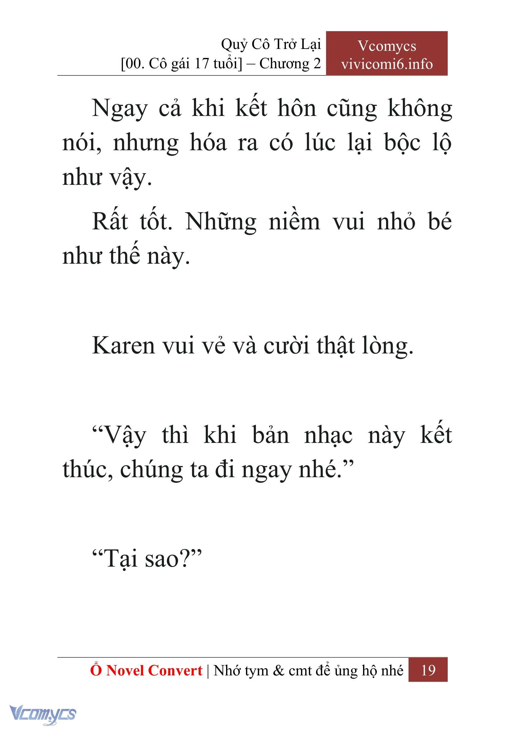[Novel] Quý Cô Trở Lại Chapter  2 - 21