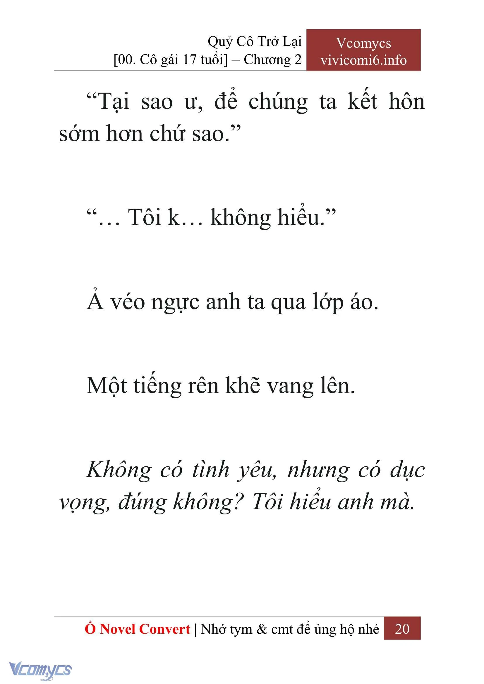 [Novel] Quý Cô Trở Lại Chapter  2 - 22
