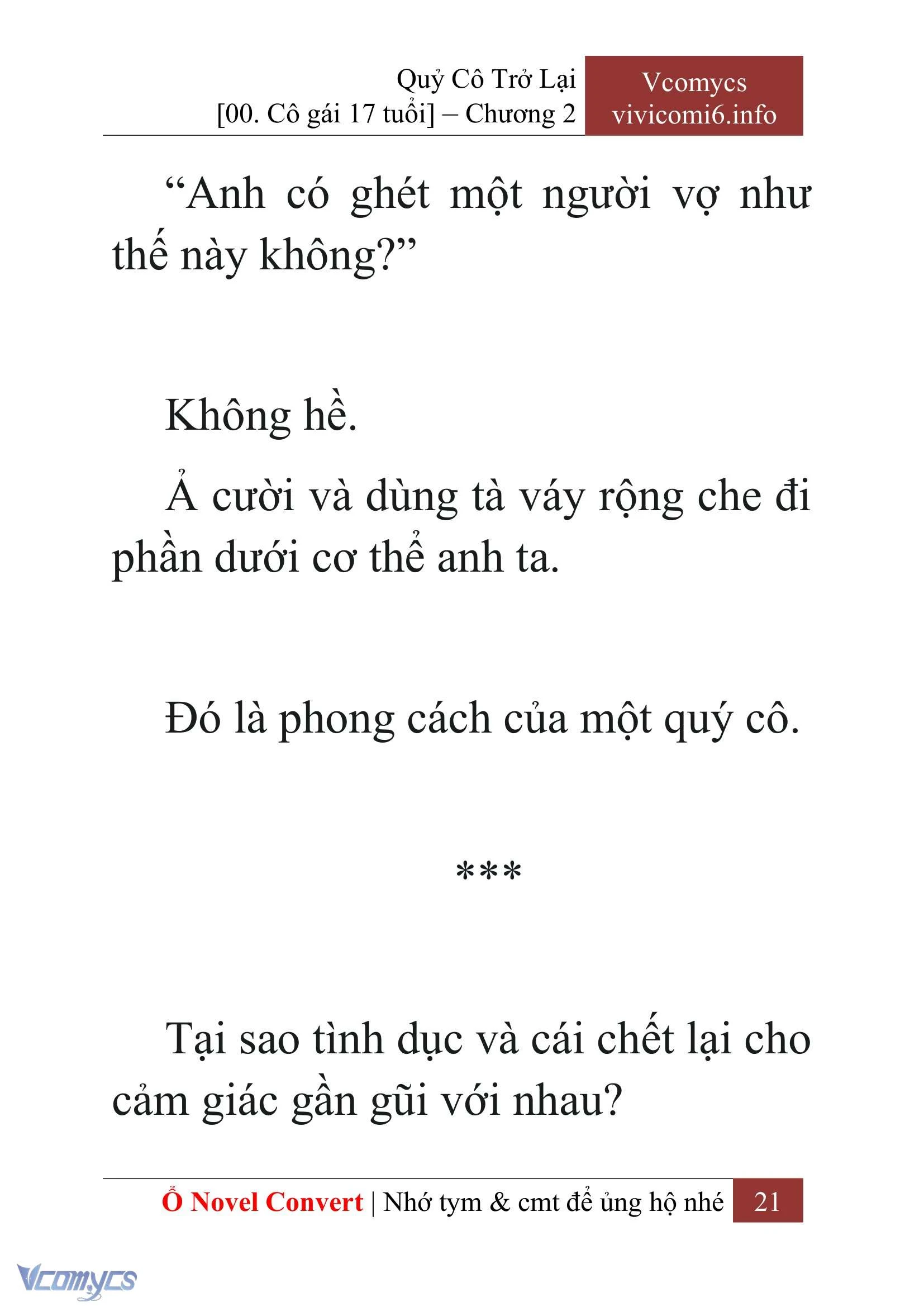 [Novel] Quý Cô Trở Lại Chapter  2 - 23