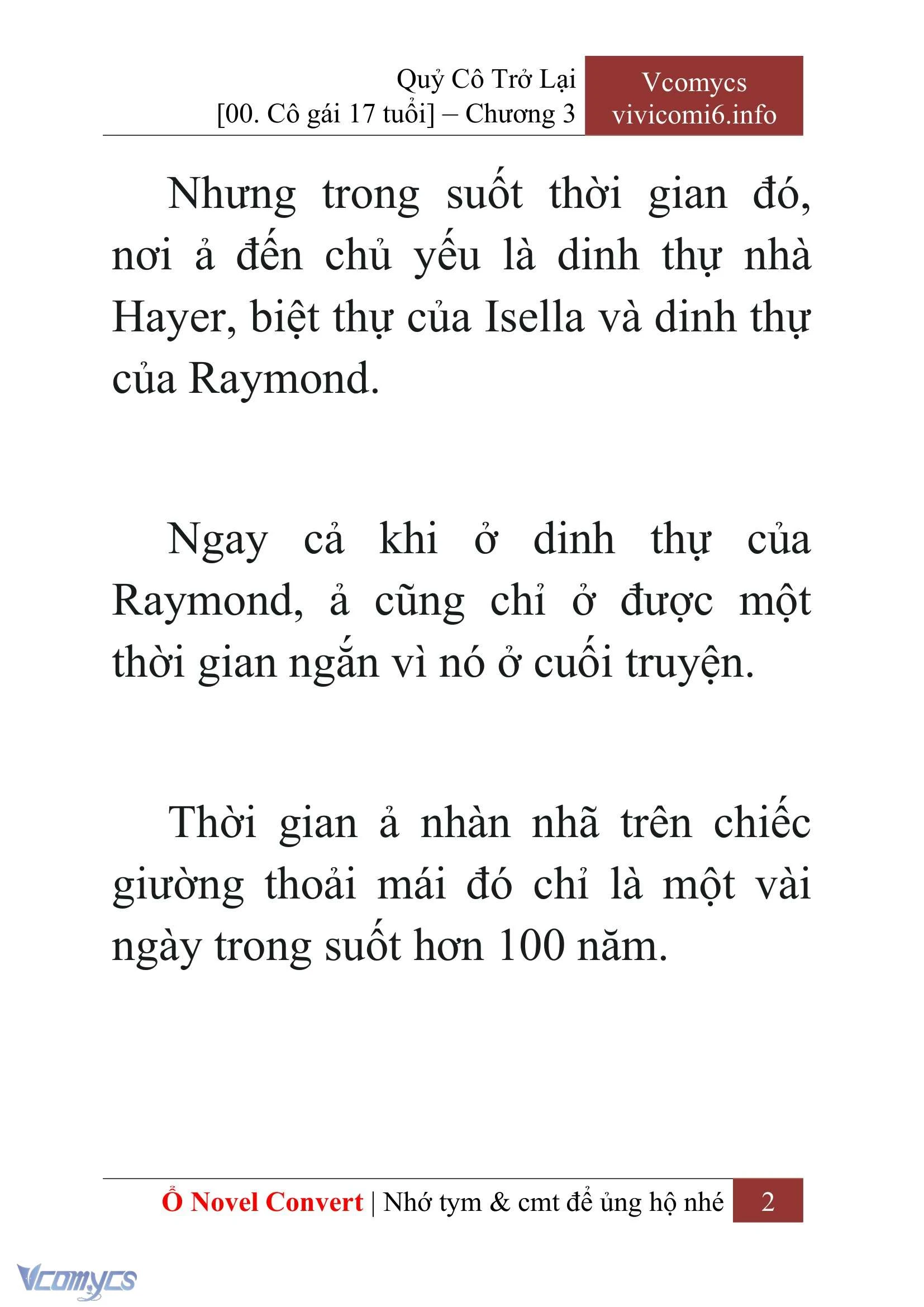 [Novel] Quý Cô Trở Lại Chapter  3 - 4