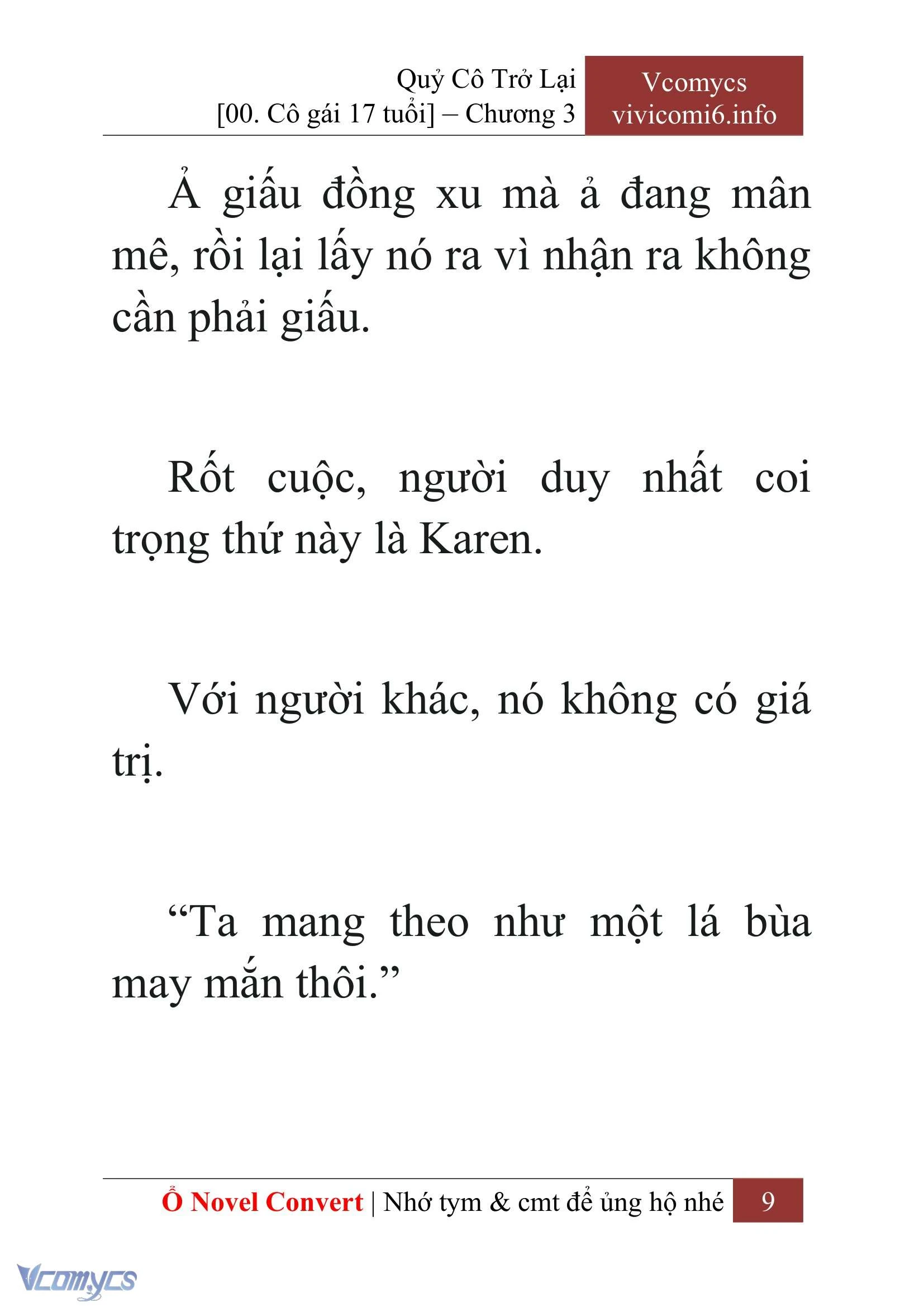 [Novel] Quý Cô Trở Lại Chapter  3 - 11