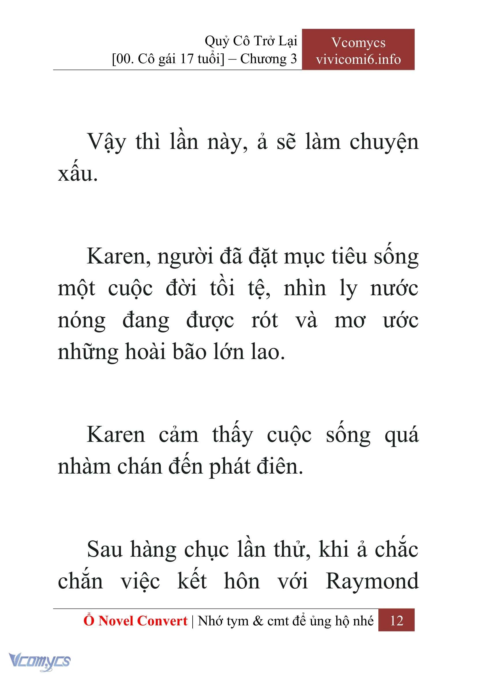 [Novel] Quý Cô Trở Lại Chapter  3 - 14