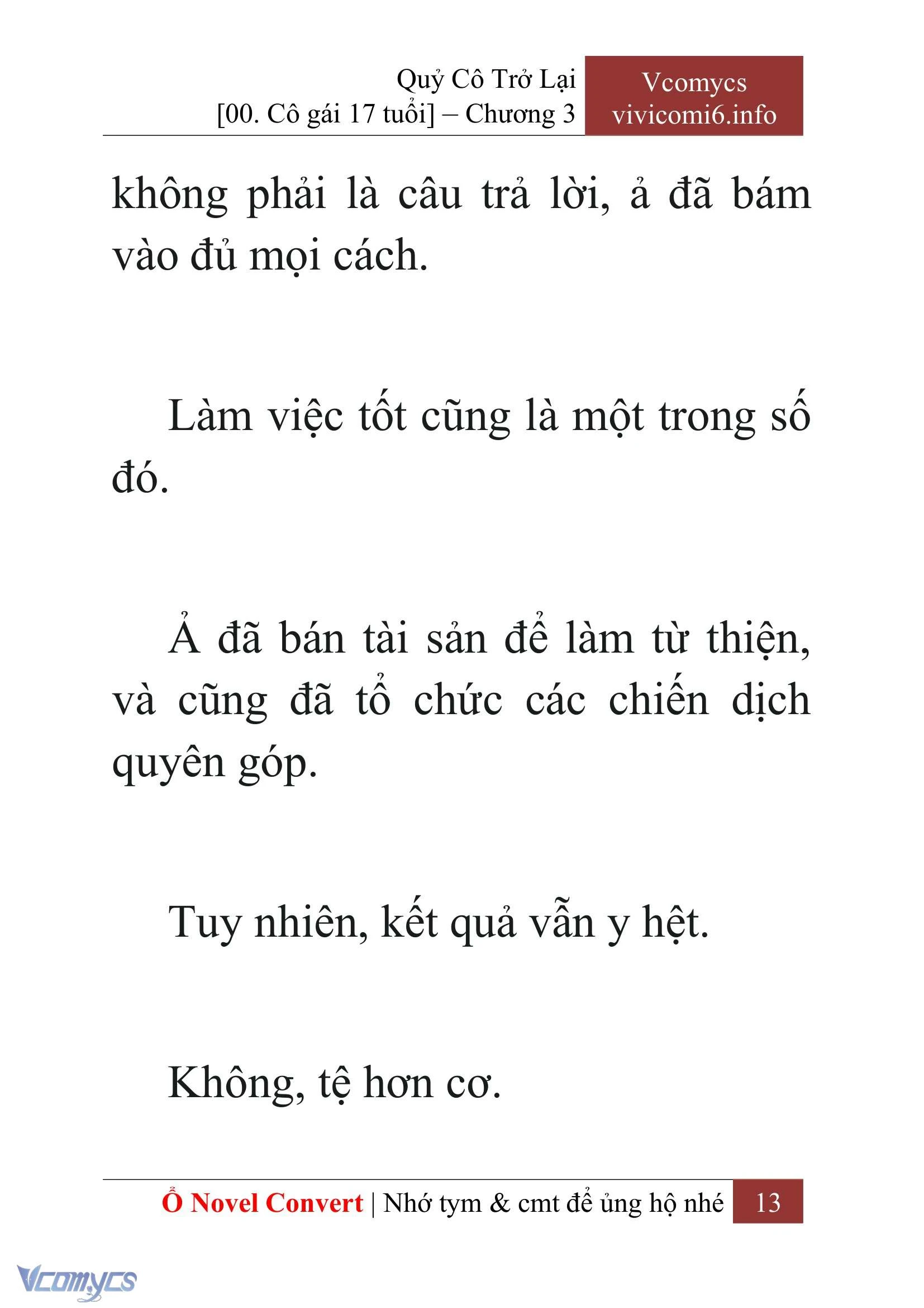 [Novel] Quý Cô Trở Lại Chapter  3 - 15