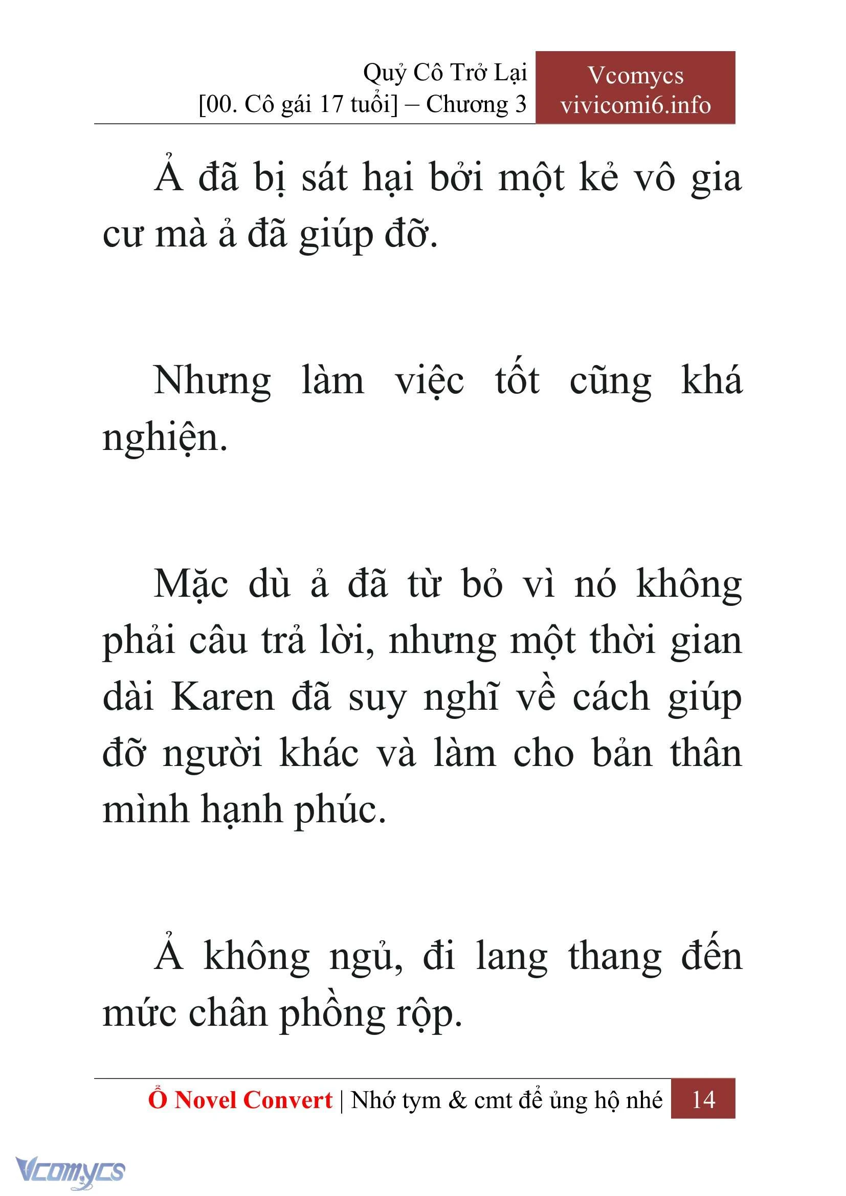 [Novel] Quý Cô Trở Lại Chapter  3 - 16
