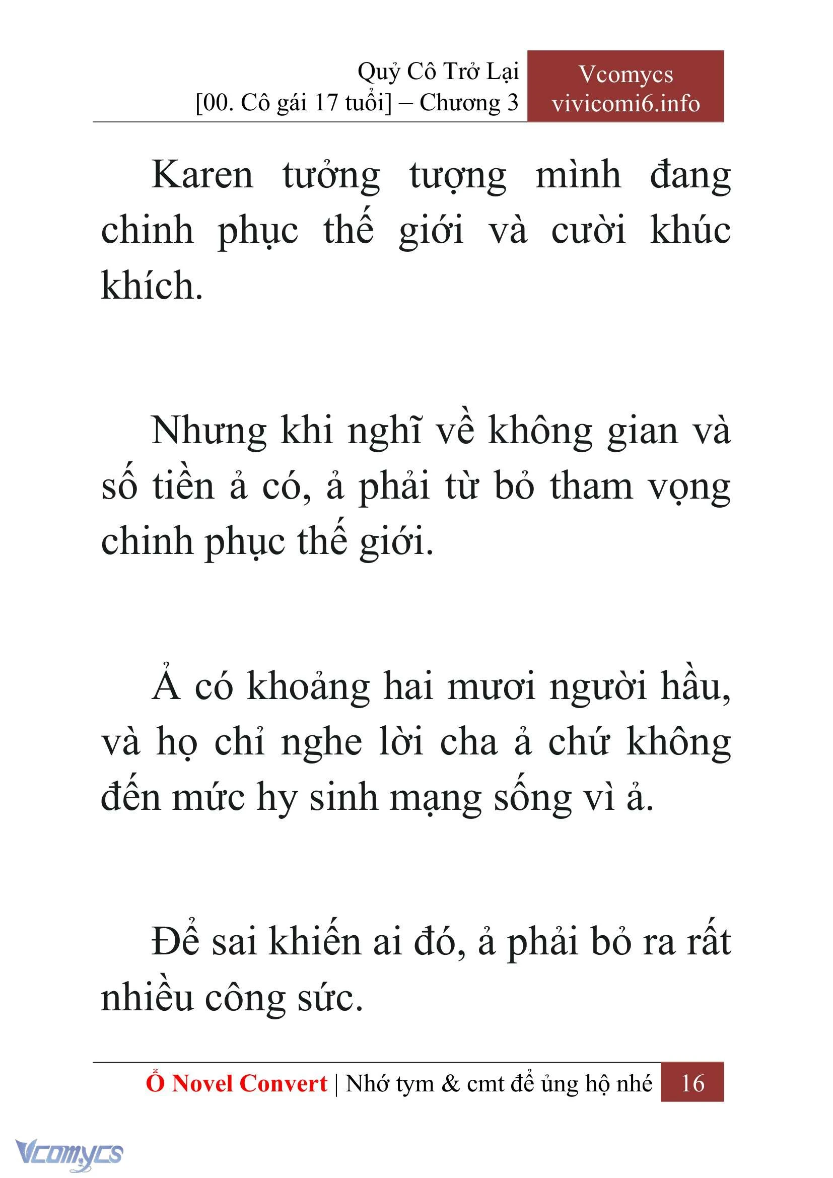 [Novel] Quý Cô Trở Lại Chapter  3 - 18