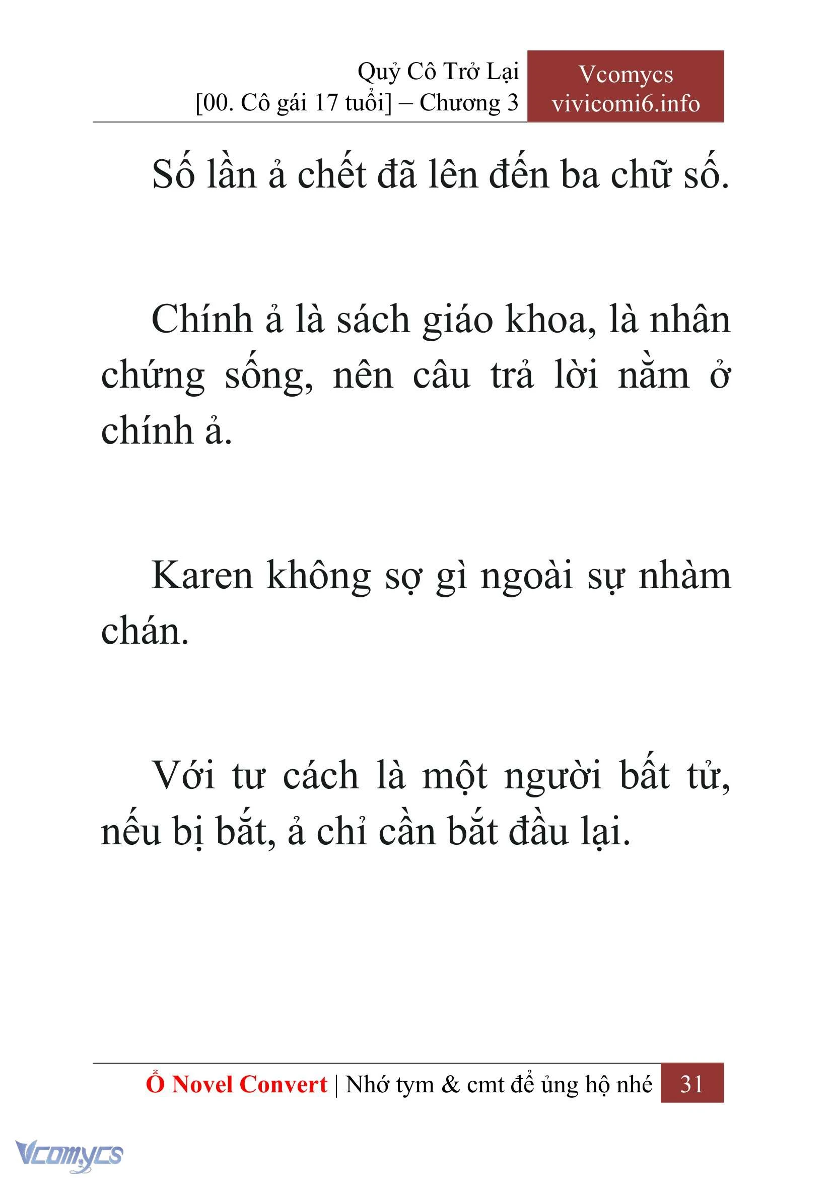 [Novel] Quý Cô Trở Lại Chapter  3 - 33